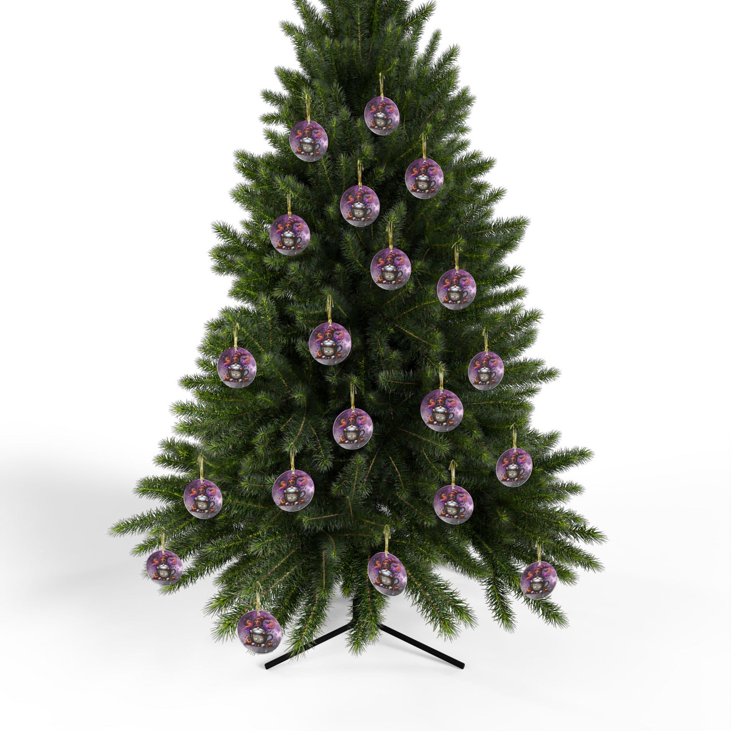 Haunted Hot Chocolate Gnome Acrylic Ornament - Festive Holiday Ornament