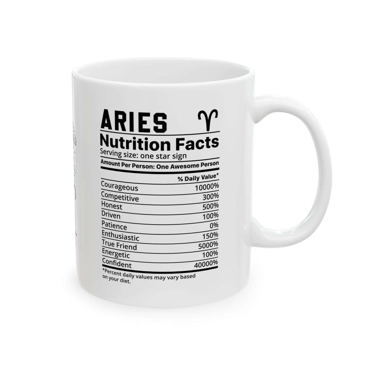 Zodiac Aries Ceramic Coffee Mug (11oz, 15oz) - Astrology Gift for Star Sign Lovers