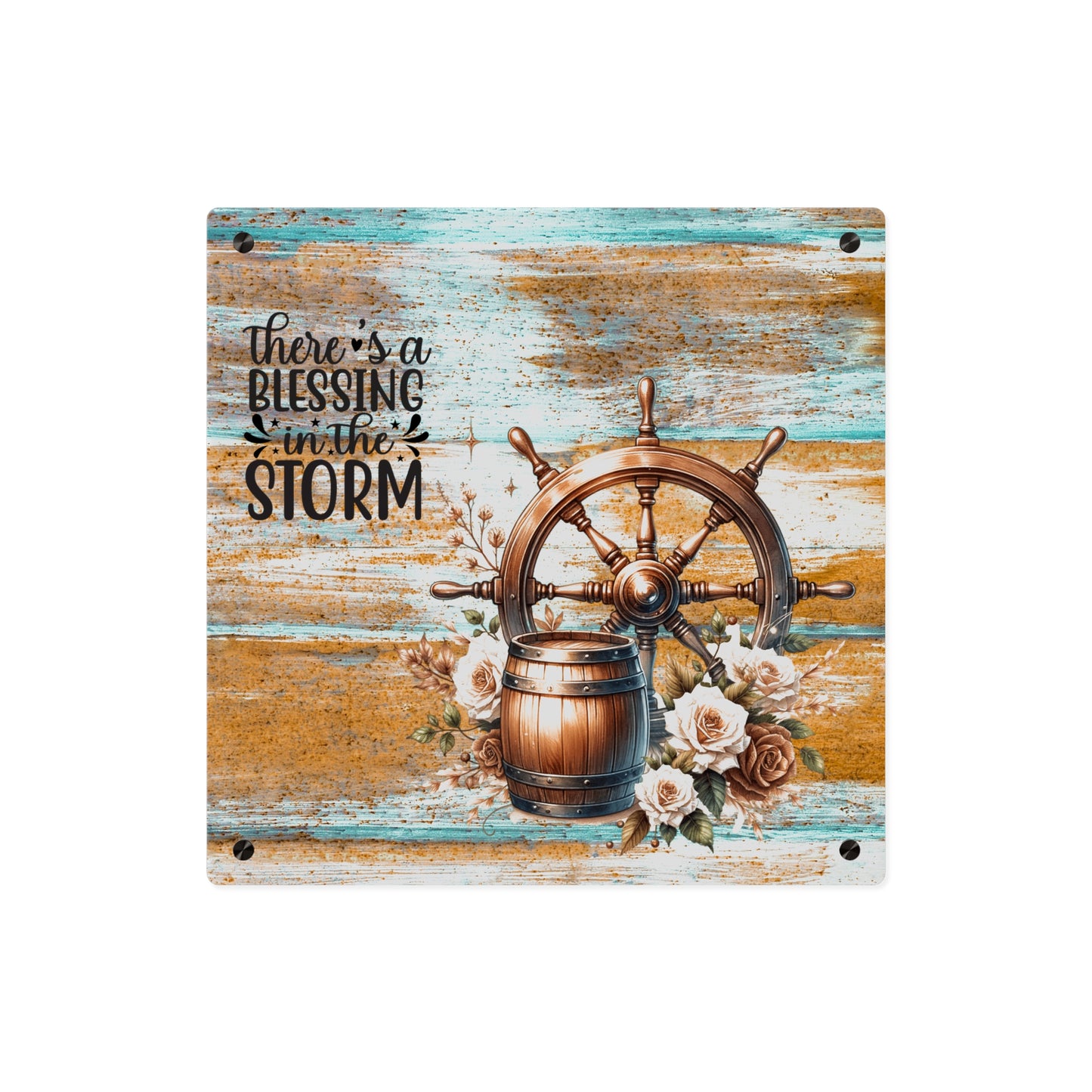 Nautical Blessings Acrylic Wall Art Panel - Inspiring Home Decor