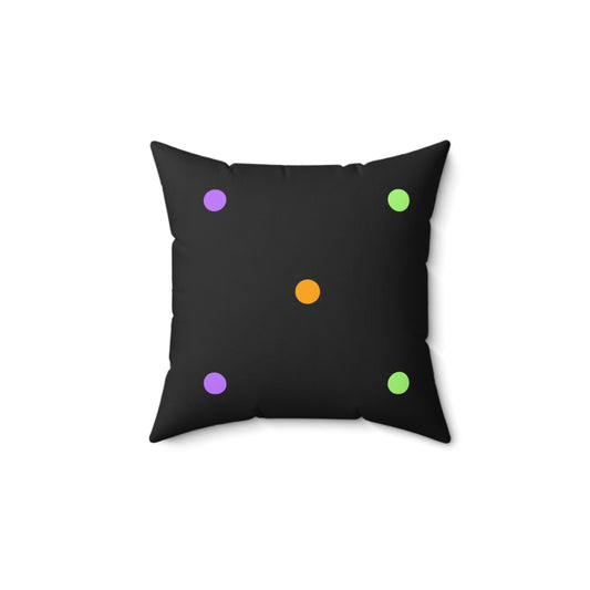 Decorative Spun Polyester Square Pillow, Halloween Theme, Home or Office Decor, Beautiful Accent for Any Room, Everyday or Any Occasion