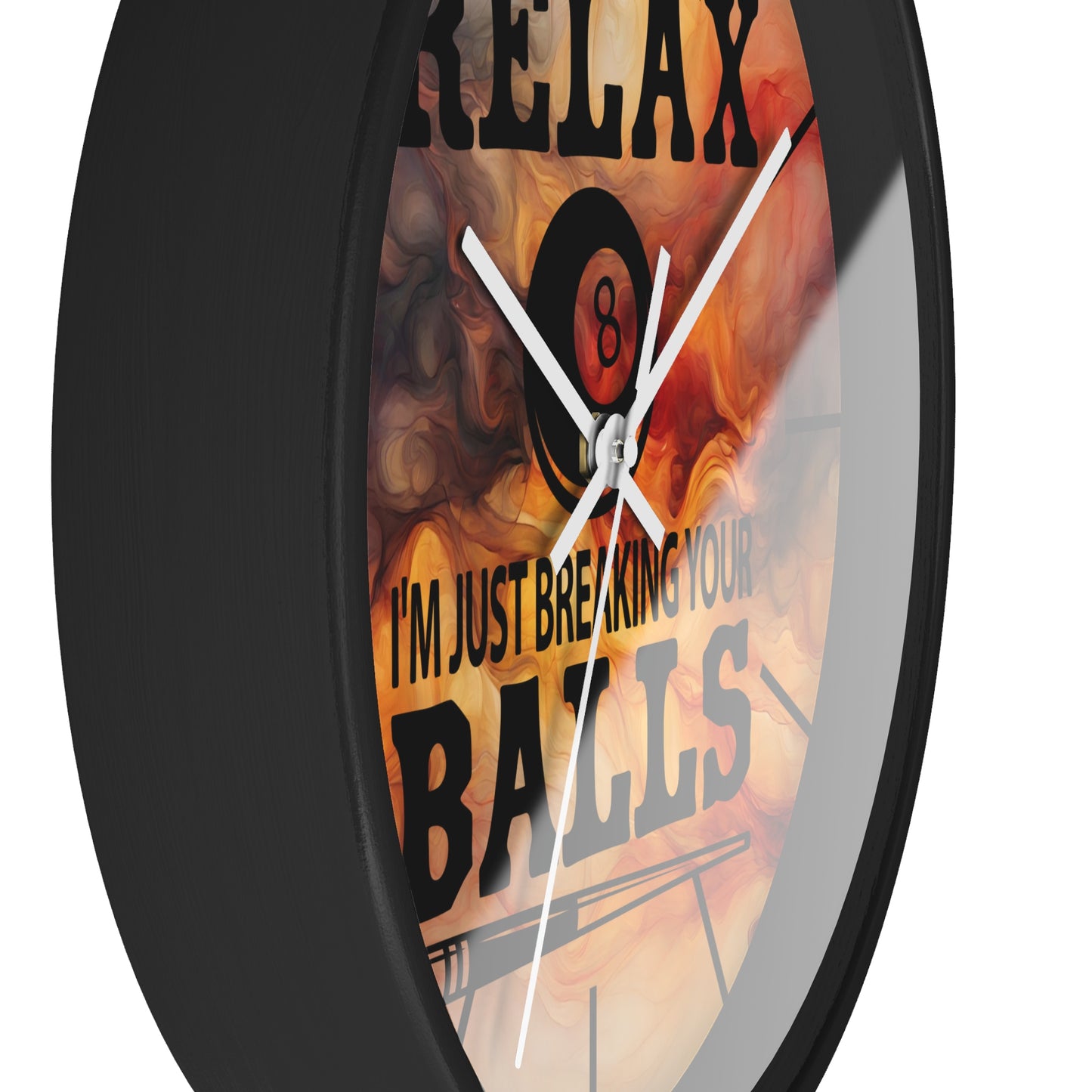 Pool Quote Wall Clock - Gift for Pool Lovers & Billiards Fans
