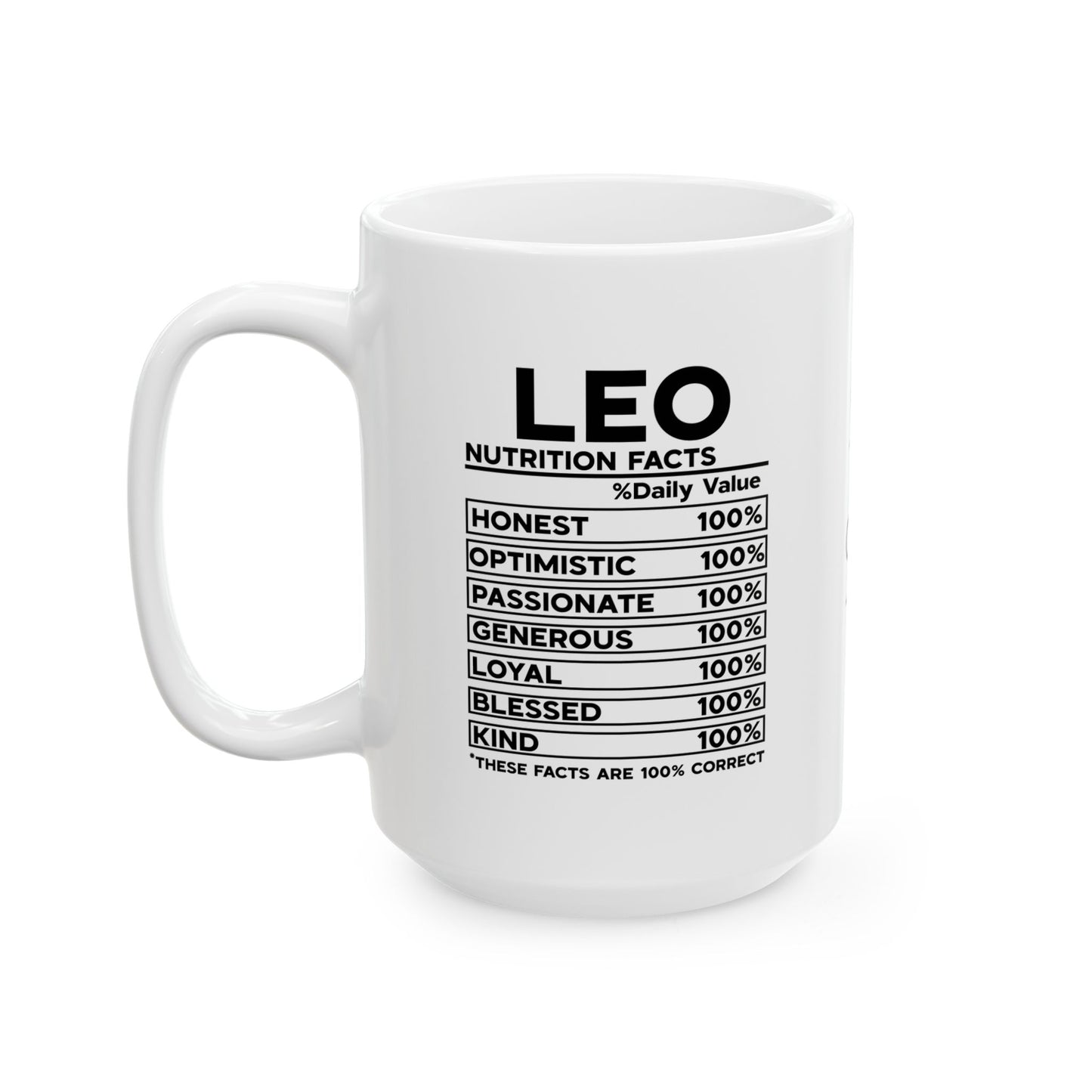 Leo Zodiac Ceramic Mug - Strength & Passion - 11oz/15oz Coffee Cup