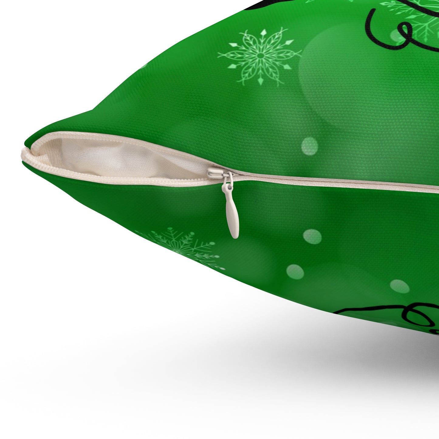 Pet Dog Holiday Theme Spun Polyester Square Pillow, Pet Dog Holiday Quote, Animal Lovers, Pet Lover's Holiday Decor, Beautiful Accent for Home or Office