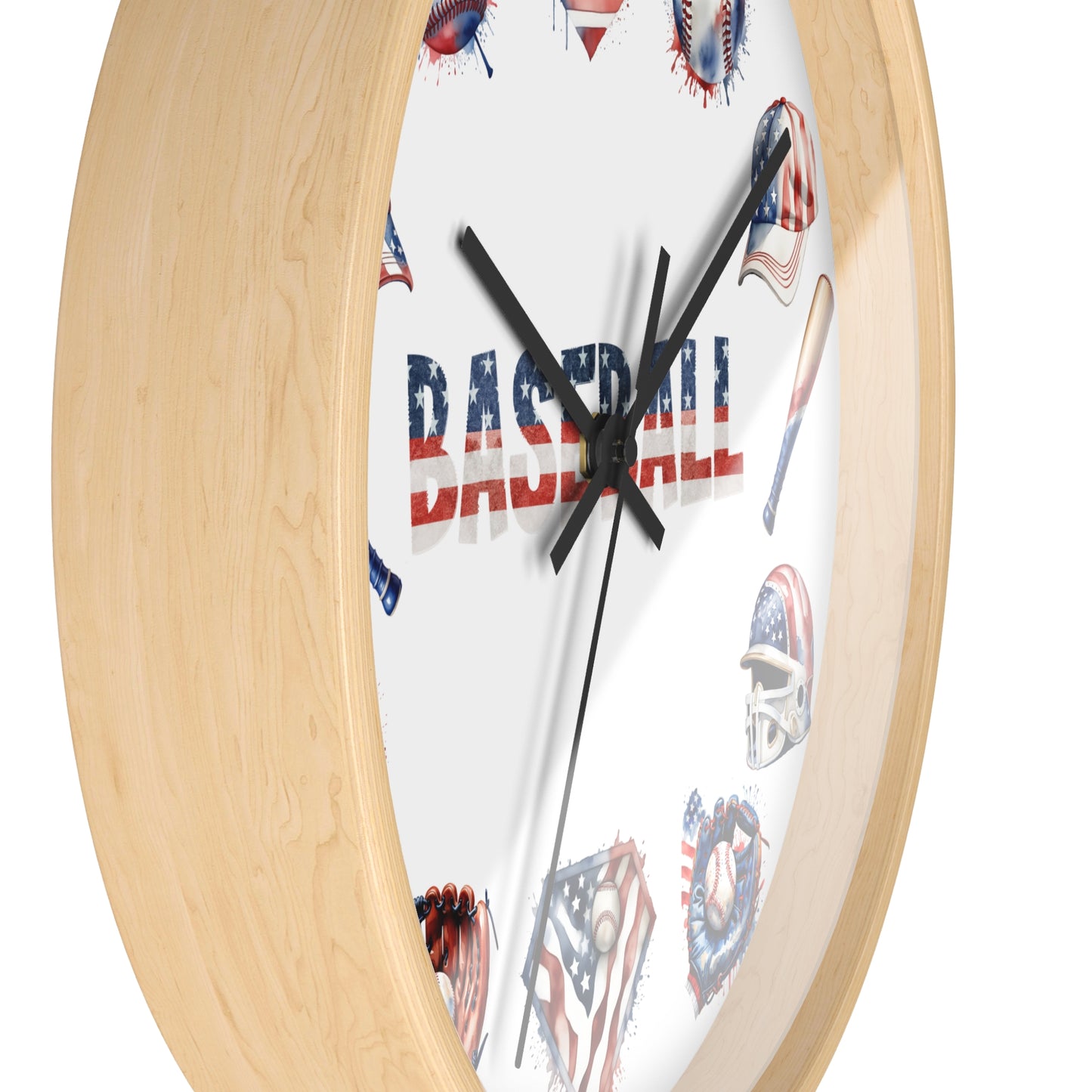 Baseball Theme Wall Clock - Sports Decor Gift for Baseball Lovers