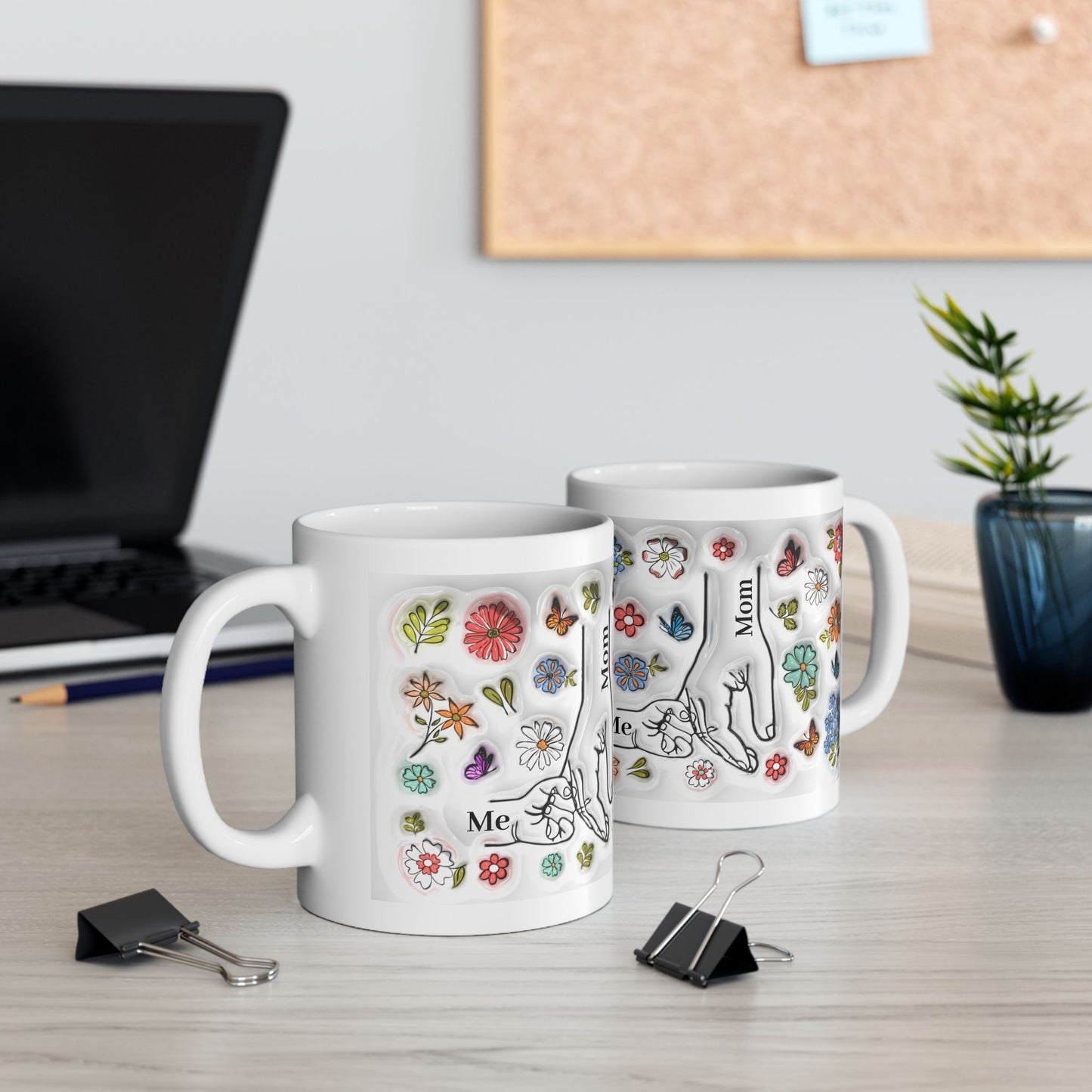Floral Ceramic Mug for Mom - 11oz & 15oz