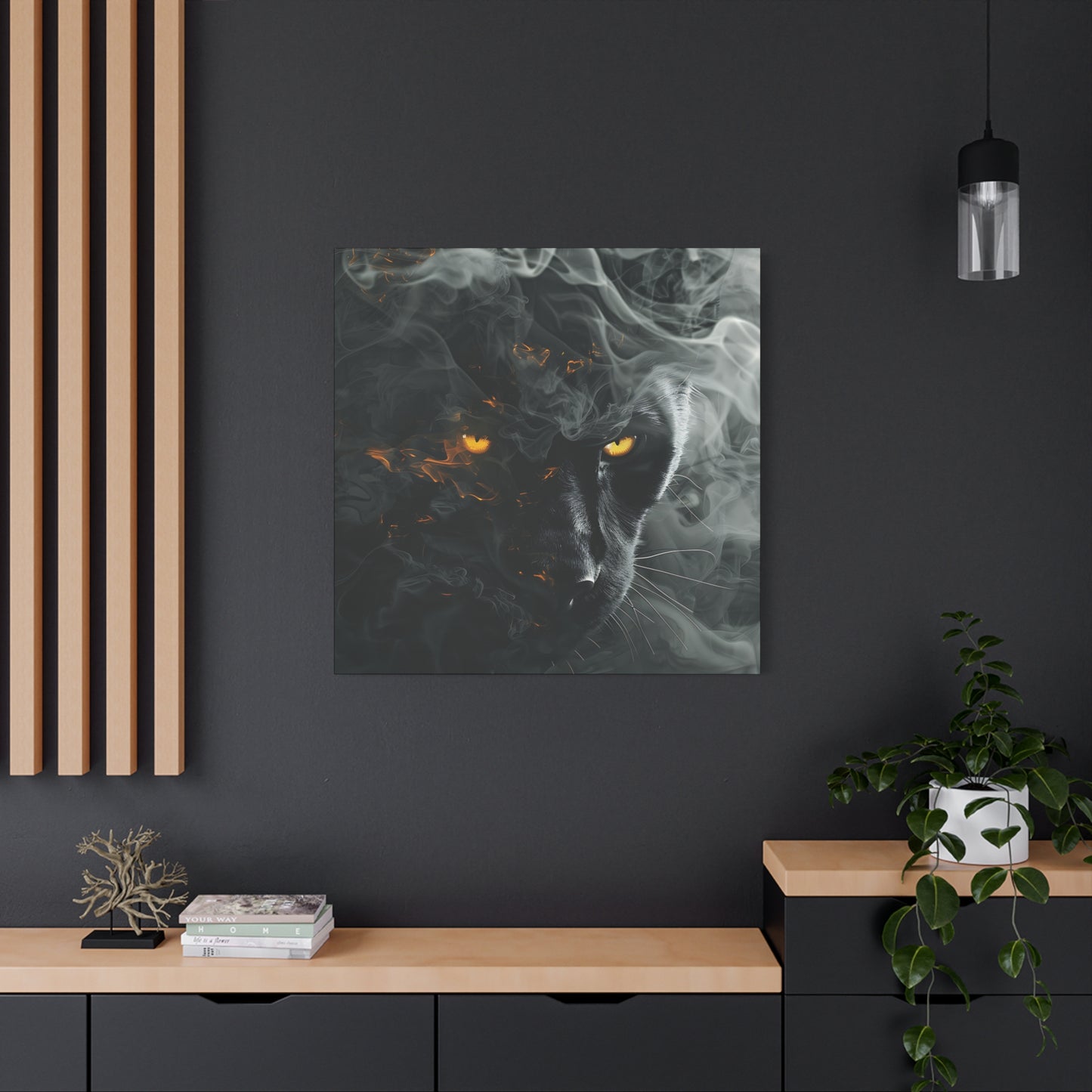 Mystical Panther Canvas Wall Art - 1.25" Stretched Wall Decor