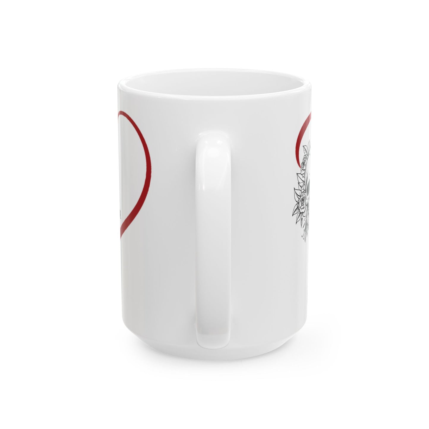 Gothic Theme Ceramic Mug, (11oz, 15oz), Skeleton Humor Quote, Coffee, Tea, Hot Chocolate Lovers, Great Gift Idea for Any Occasion for Anyone