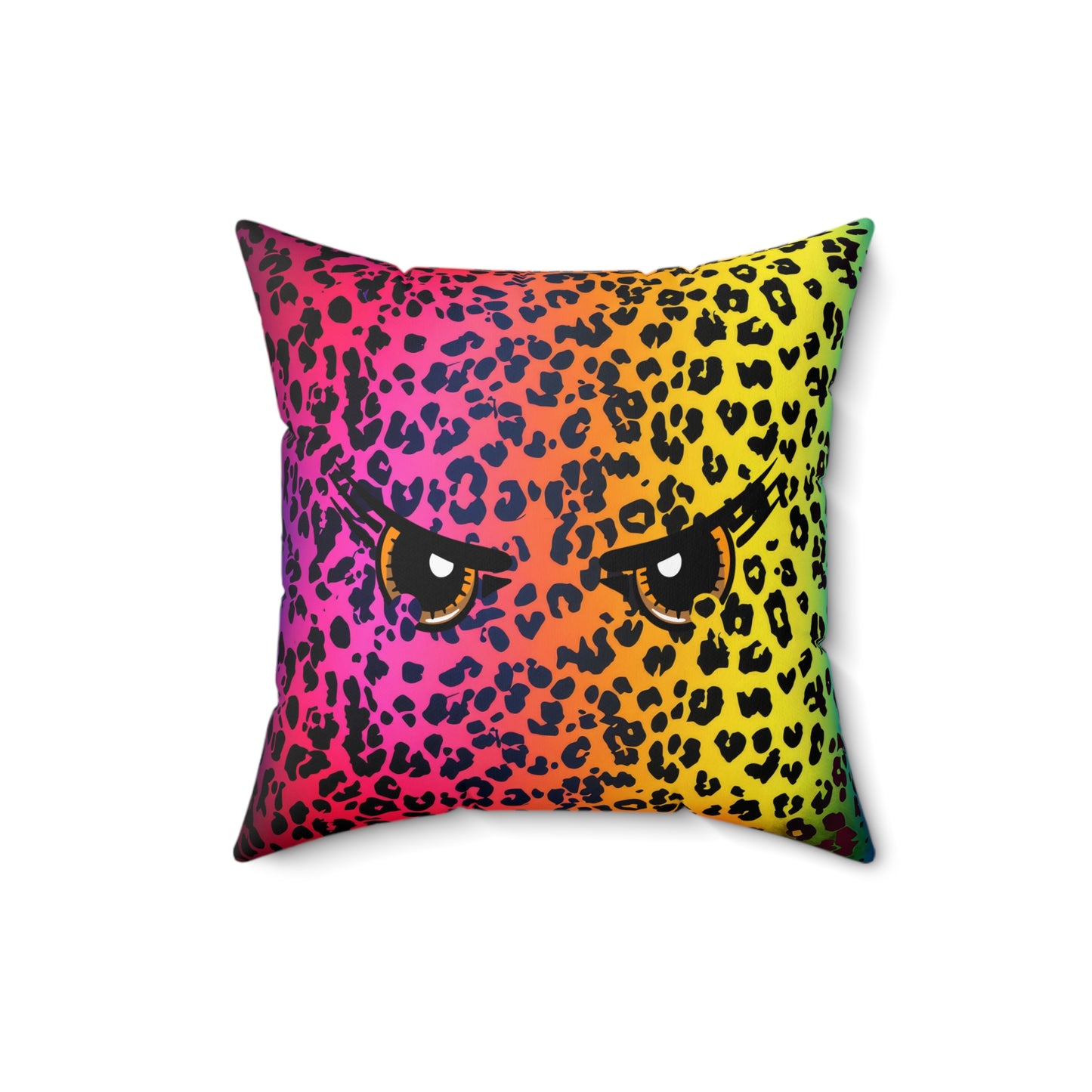 Animal Print with Eyes Decor Spun Polyester Square Pillow, Accent for Any Room, Great Housewarming or Any Occasion Gift Idea for Anyone