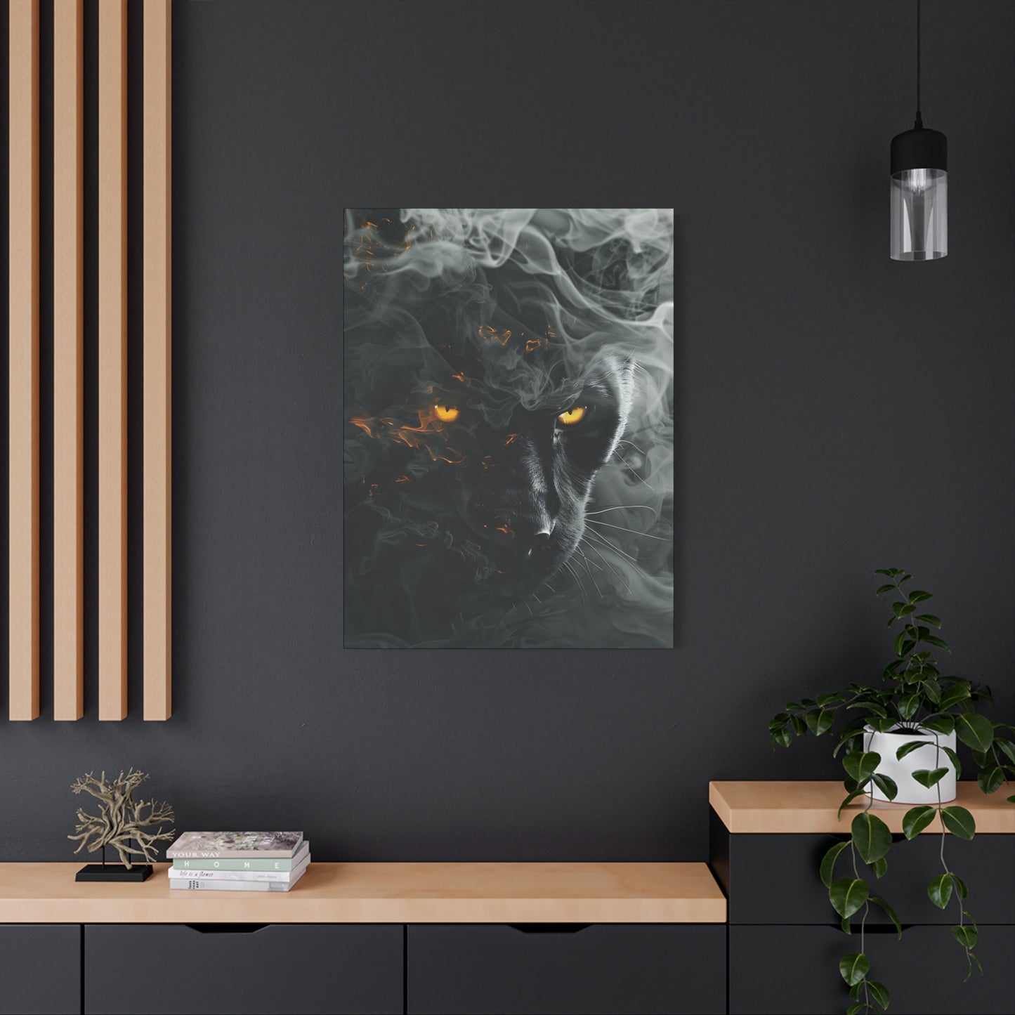 Mystical Panther Canvas Wall Art - 1.25" Stretched Wall Decor