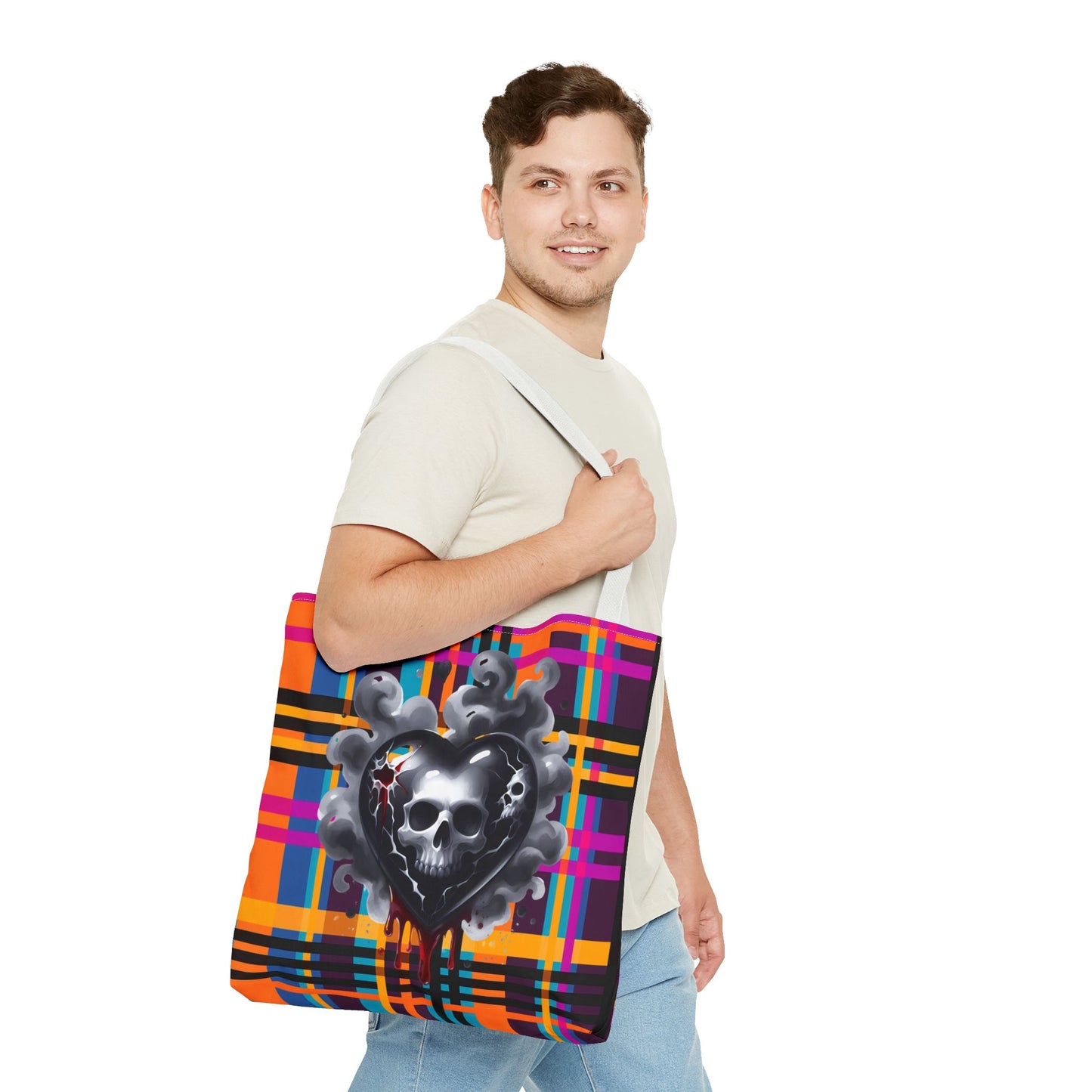 Fashionable Halloween Theme Tote Bag - Stylish Design for Everyday Festive Gift