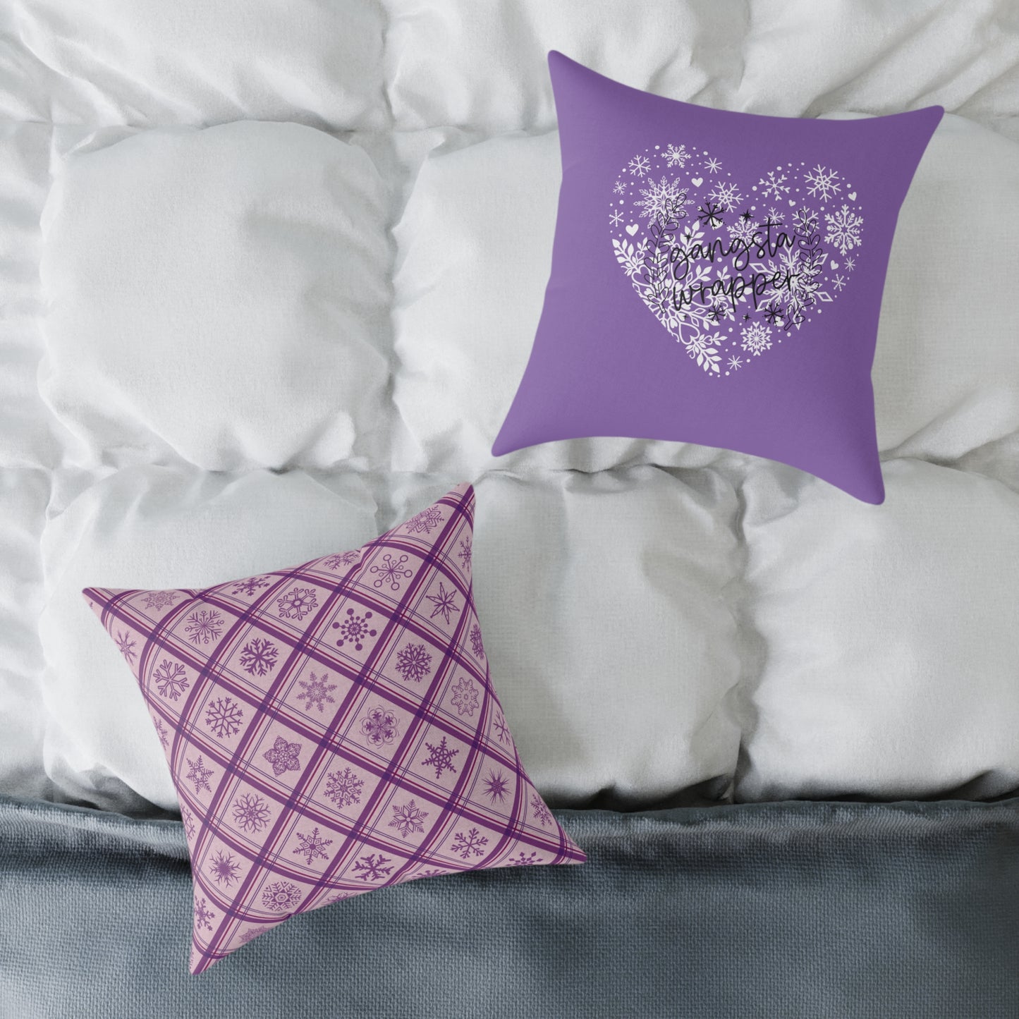 Holiday Humor Square Poly Canvas Pillow, Two-Sided Holiday Humor Decor Pillow for Home or Office, Accent for Any Room