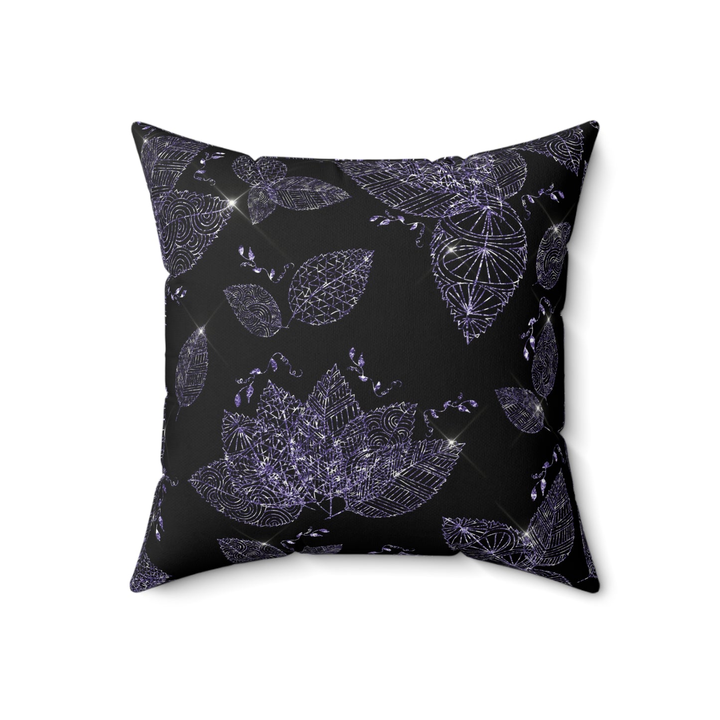 Elegant Floral Decorative Pillow, Cozy Home Accent, Artful Gift, Modern Black Cushion, Flower Motif Pillow, Indoor Decor