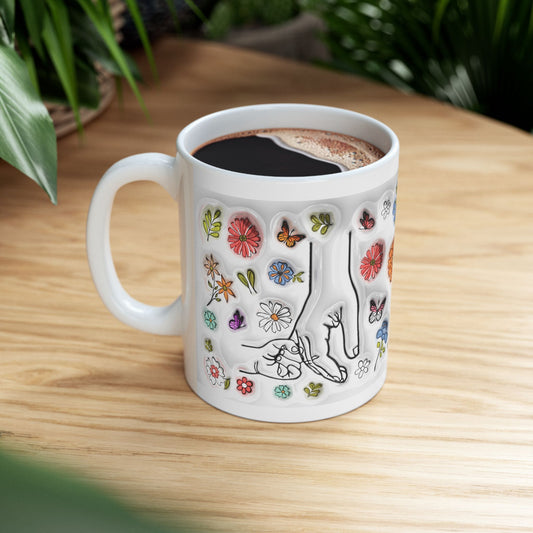 Floral Ceramic Mug for Mom - 11oz & 15oz