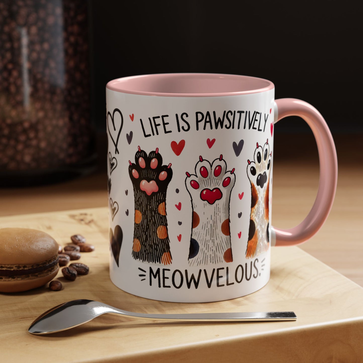 Coffee Mug - Humorous Stylish Cat Saying Mug, Gift Mug for Cat Lovers, Animal Lover Gift Idea, Housewarming Gift