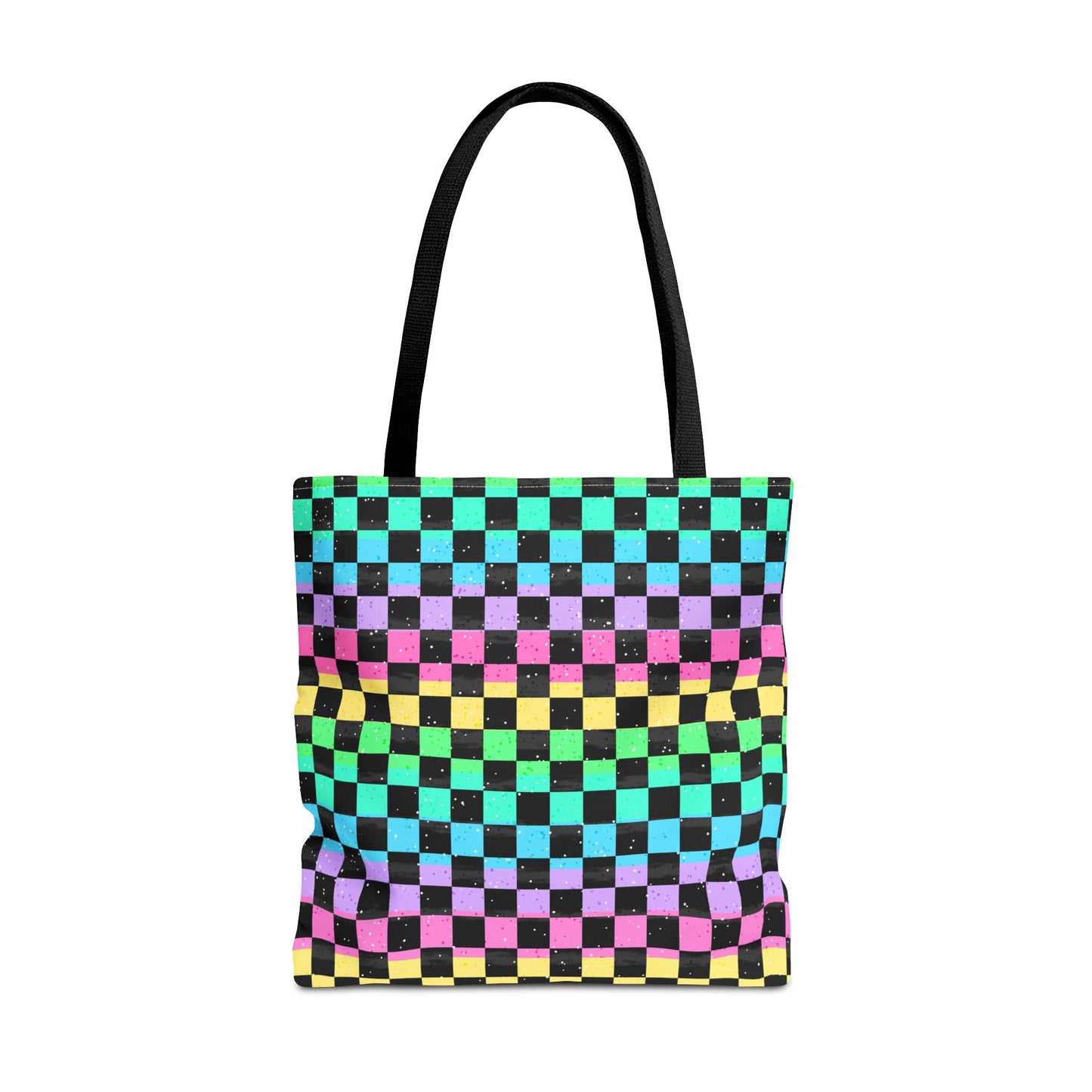 Colorful Checkerboard Tote Bag - Vibrant Reusable Shopping Bag, Eco-Friendly Gift, Summer Beach Accessory, Fashionable Everyday Tote