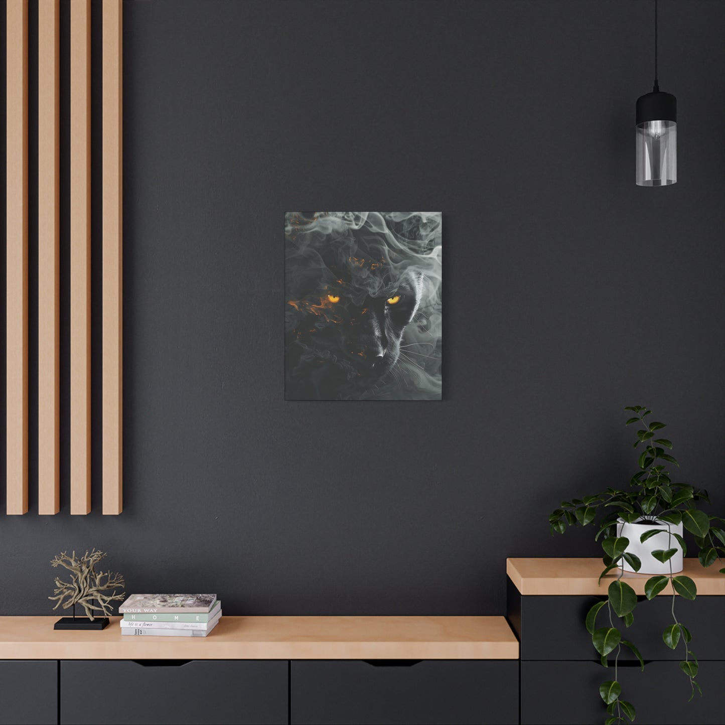 Mystical Panther Canvas Wall Art - 1.25" Stretched Wall Decor