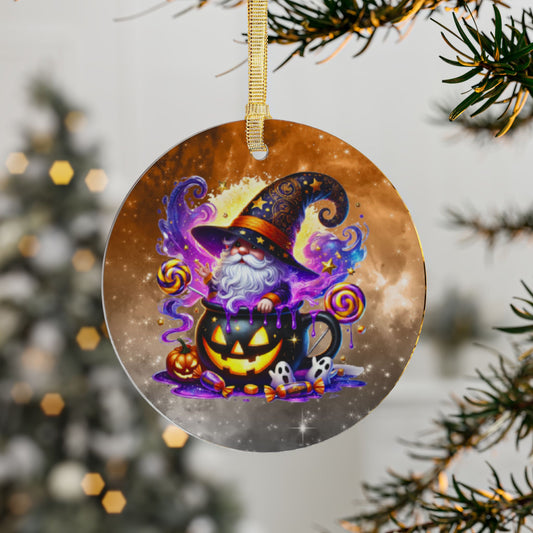 Halloween Wizard Acrylic Ornament - Spooky Decor for Holiday Celebrations