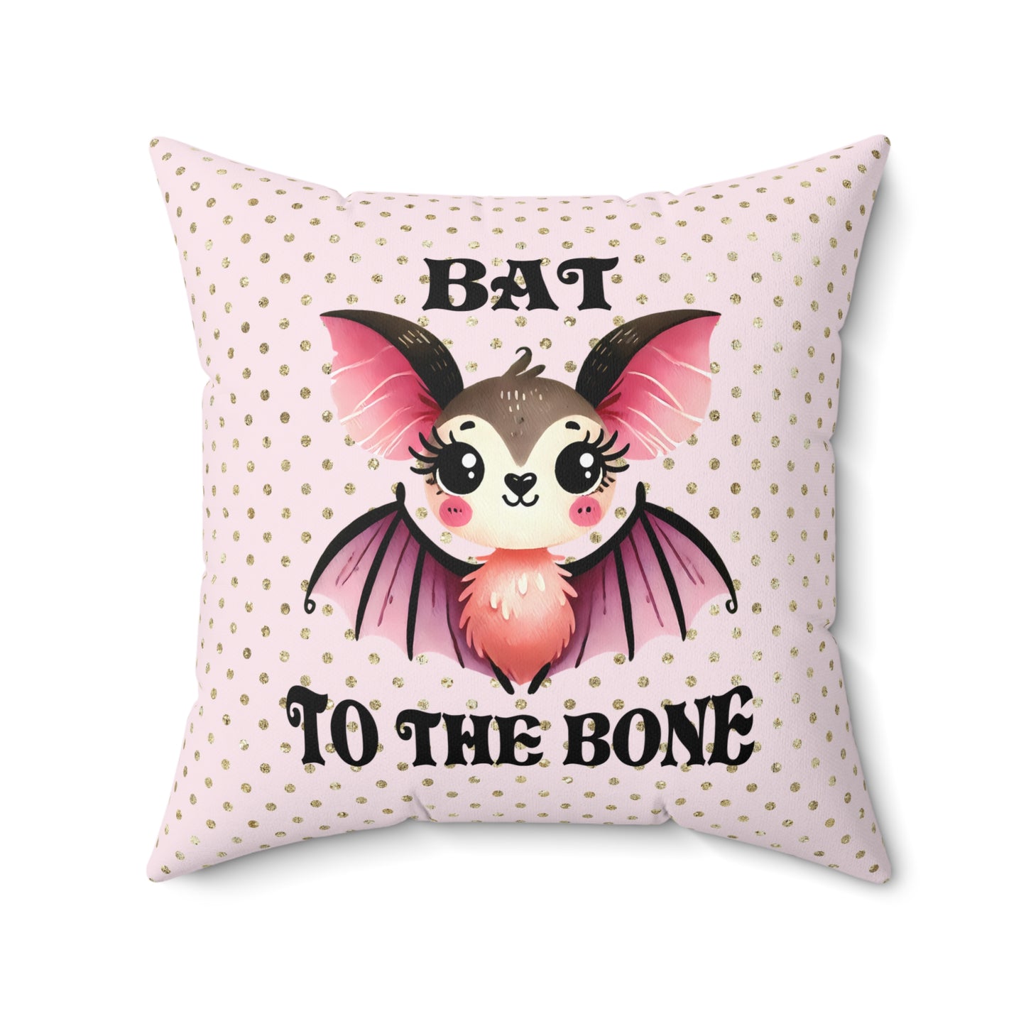 Cute Bat Themed Pillow for Cozy Decor, Halloween, Gothic Aesthetic, Kids Room, Fun Gifts, Spooky Home Accents
