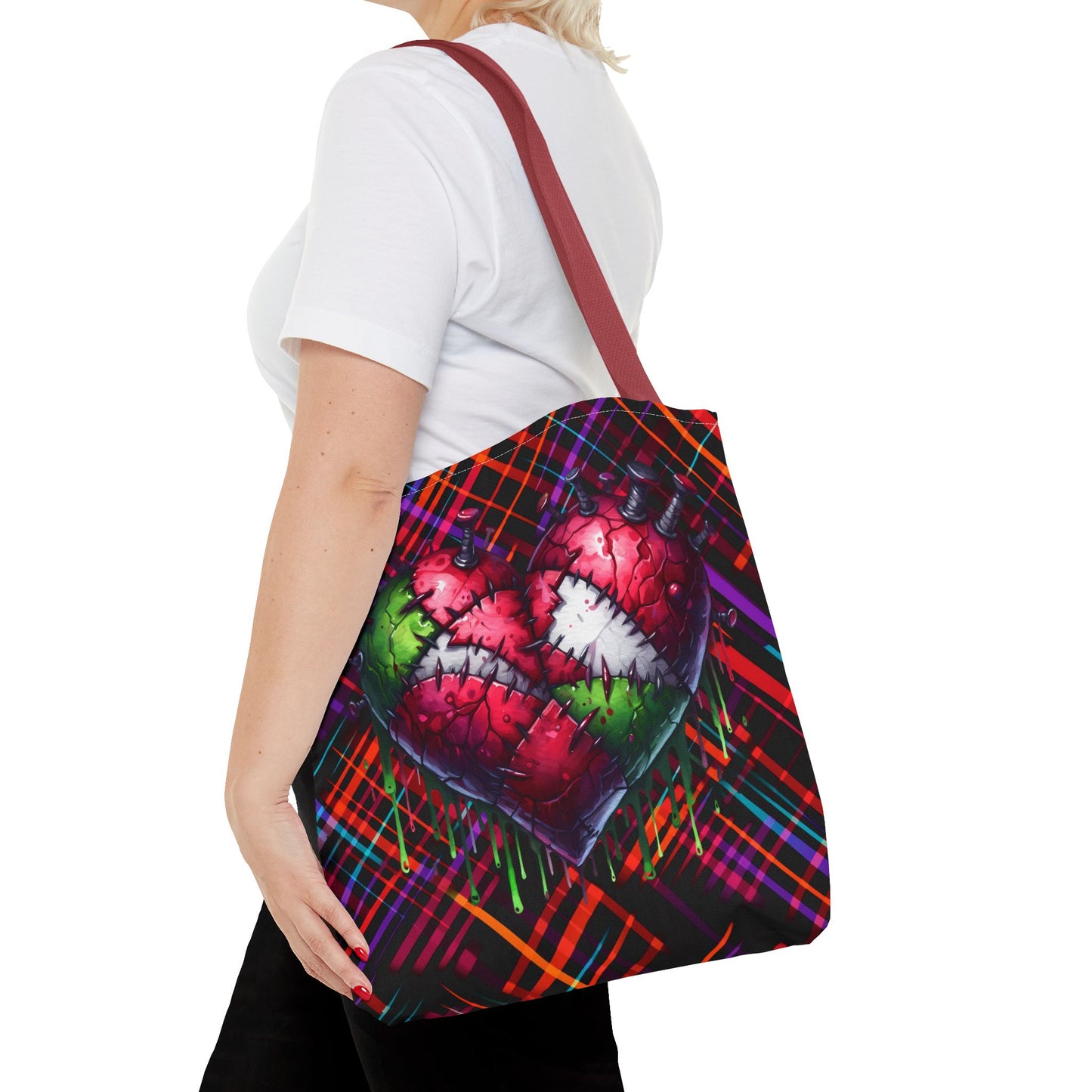 Fashionable Halloween Theme Tote Bag (AOP), Fun Stylish for Everyday or Occasion, Perfect for Halloween Lovers, Gift Idea for Anyone