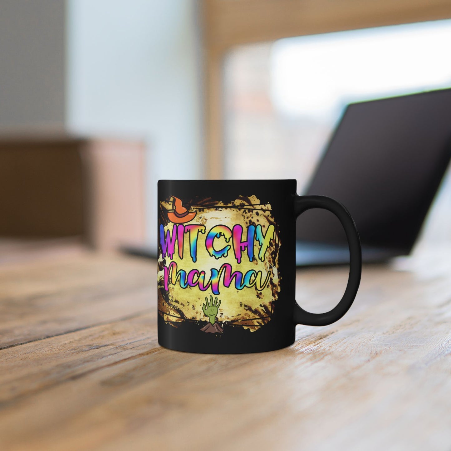 Witchy Mama Mug, Magical Coffee Cup for Moms, Halloween Gift, Boho Style Drinkware, Fun Witchy Mug