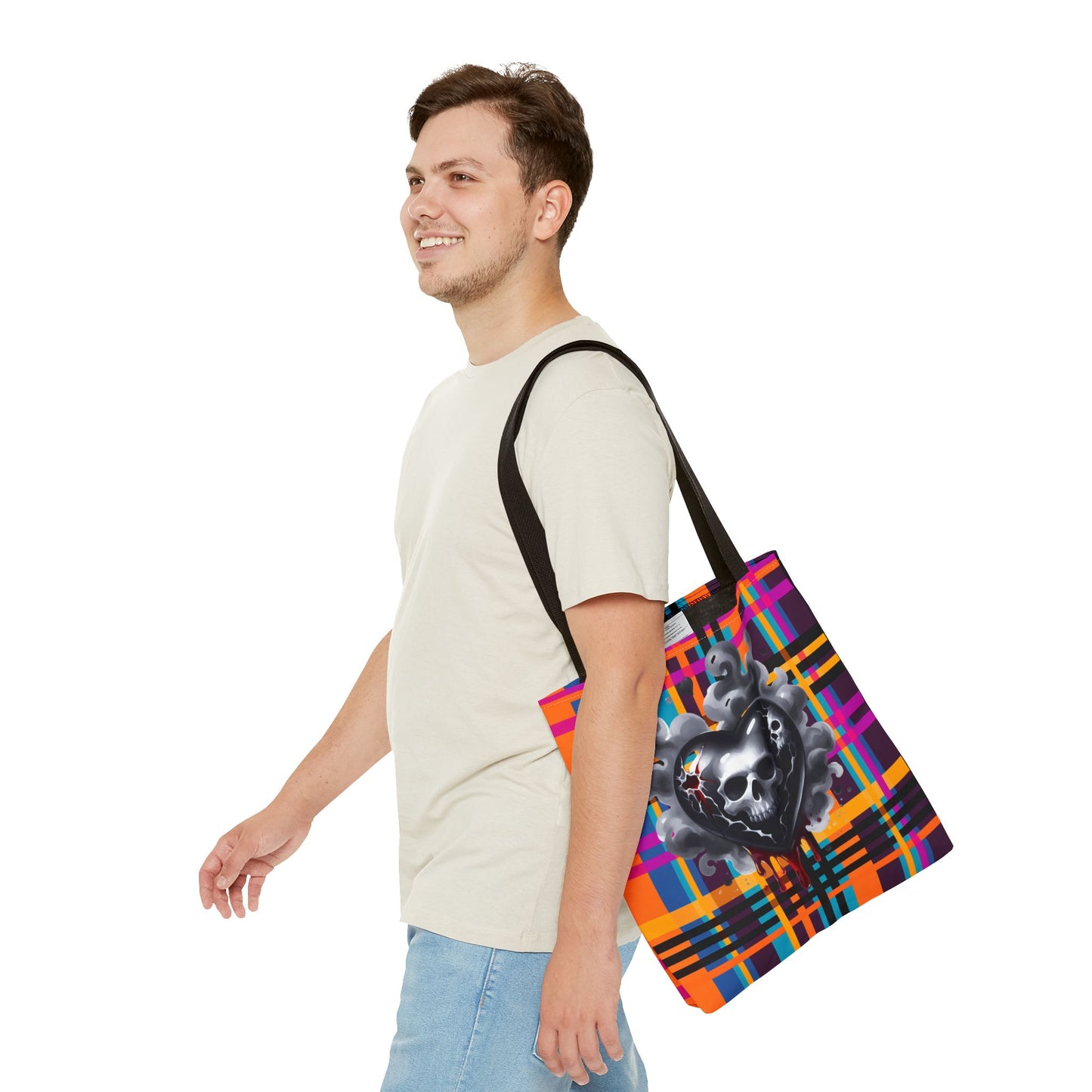 Fashionable Halloween Theme Tote Bag - Stylish Design for Everyday Festive Gift