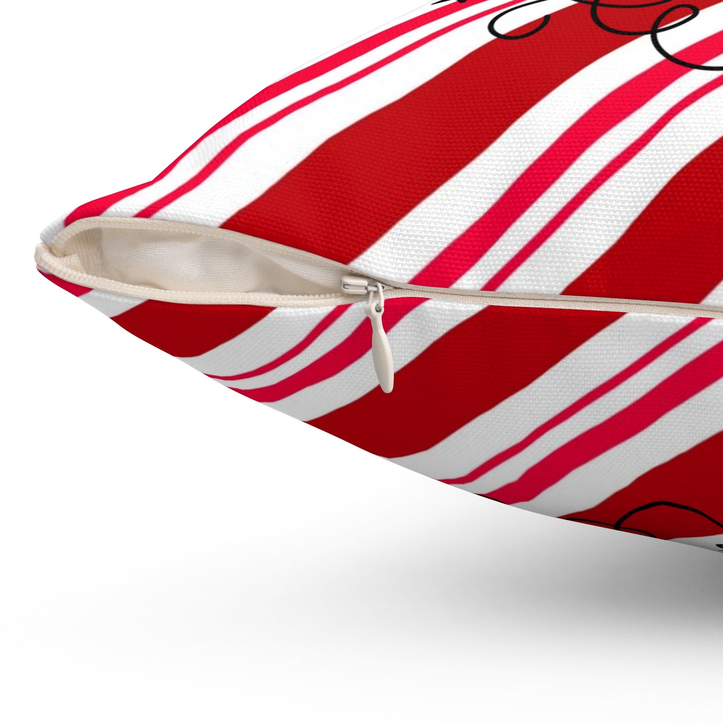 Pet Holiday Theme Spun Polyester Square Pillow, Pet Lover's Christmas Decor for Home or Office, Holiday Decor for Pet Lover's