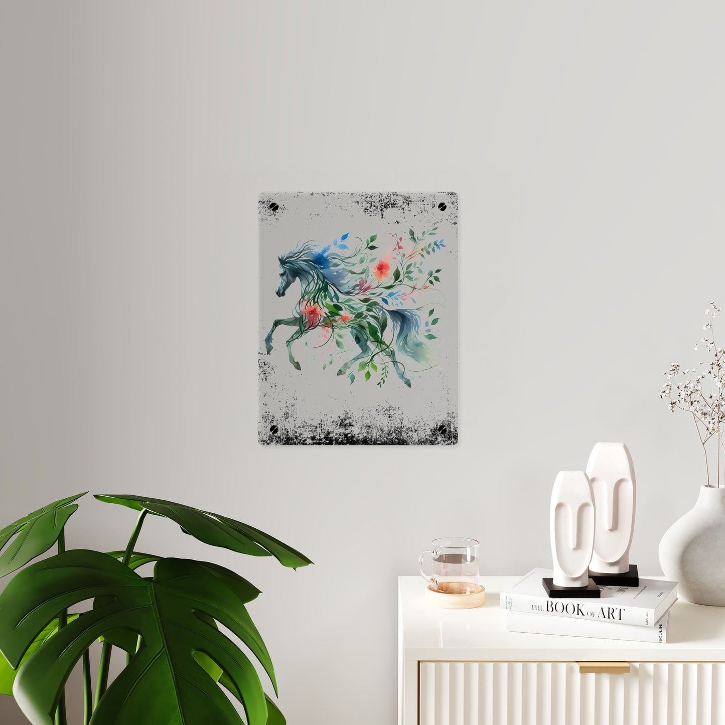 Whimsical Horse Acrylic Wall Art Panel – Nature-Inspired Home Decor