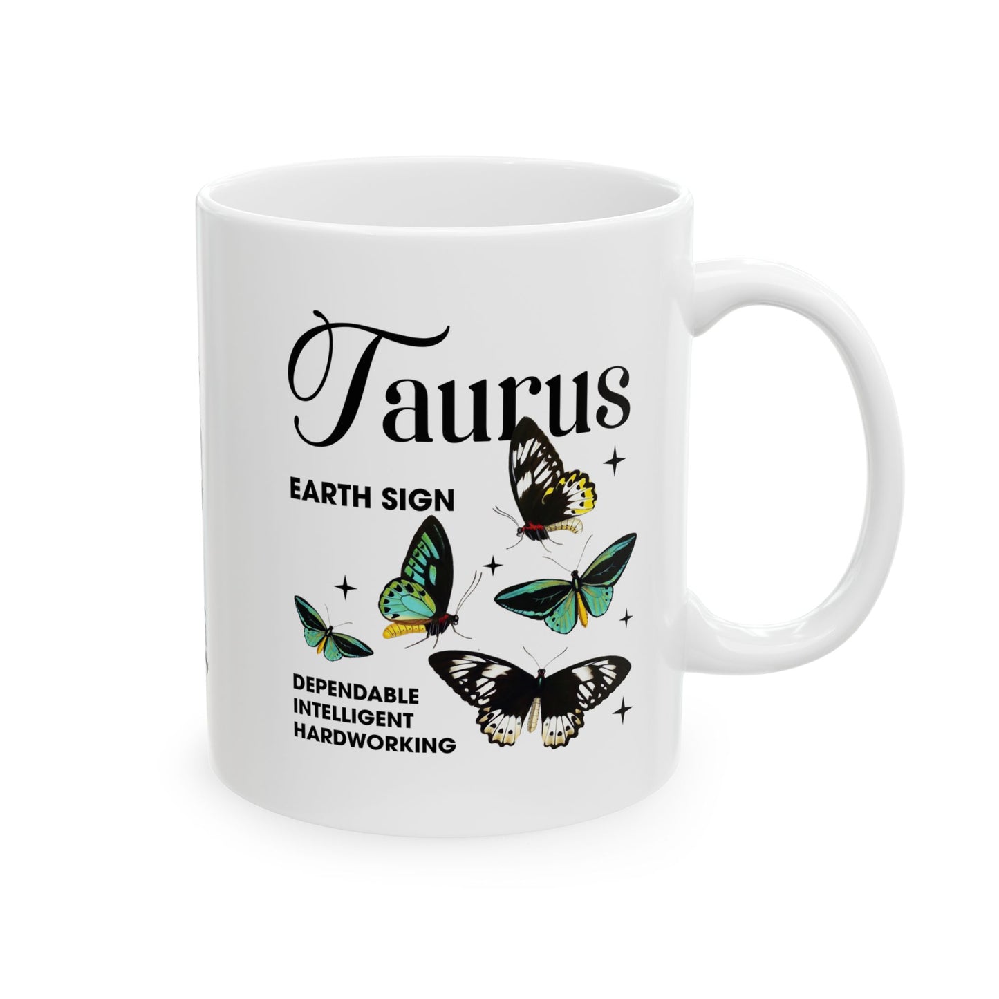 Taurus Zodiac Ceramic Mug - 11oz & 15oz - Astrology Gift for Taurus