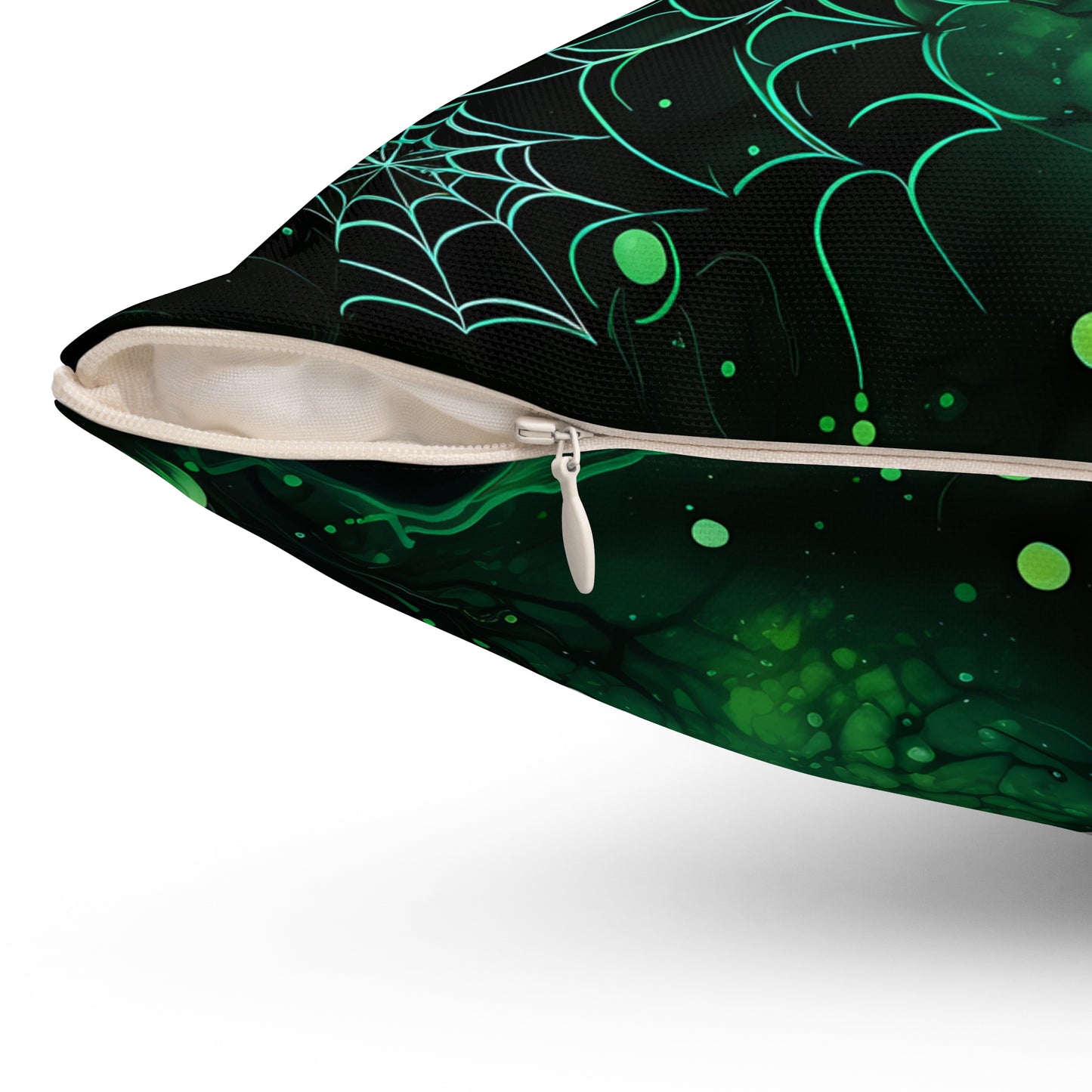 Halloween Theme Spun Polyester Square Pillow, Festive and Perfect Halloween Theme Decor for Home, Halloween Accent for Any Room