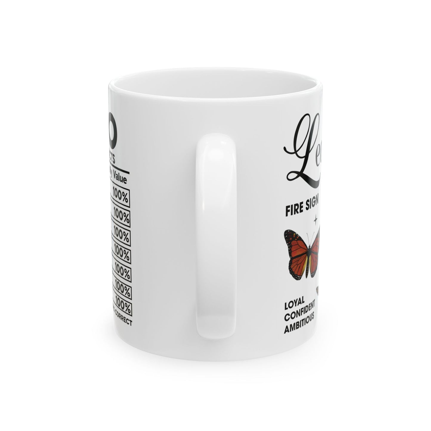 Leo Zodiac Ceramic Mug - Strength & Passion - 11oz/15oz Coffee Cup
