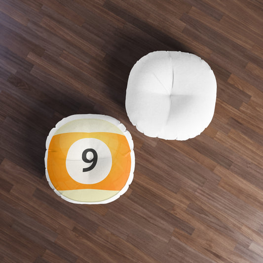 Billard Ball Tufted Floor Pillow - Game Room Home Office Decor Housewarming Gift