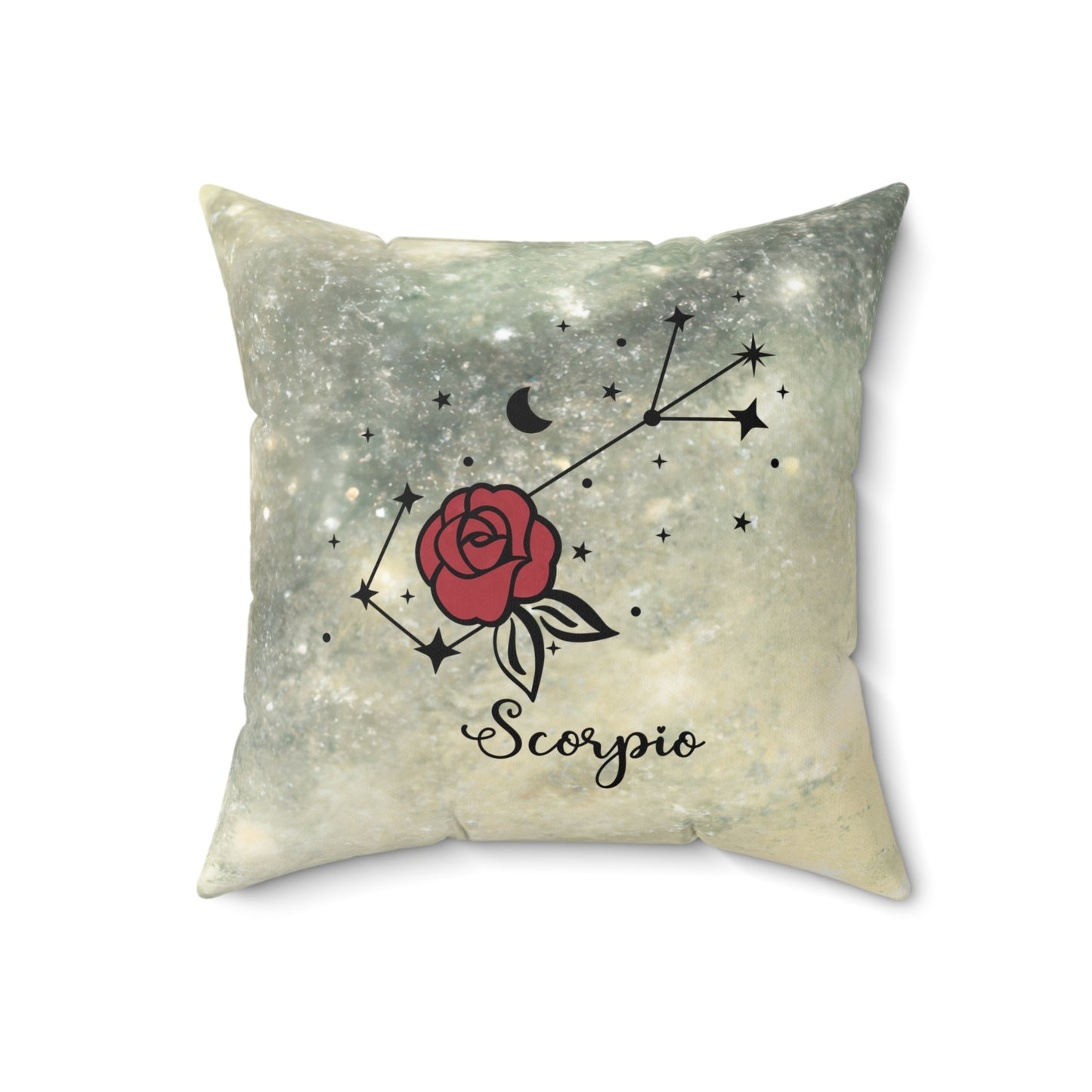 Astrology-Themed Square Pillow - Scorpio Zodiac Decor, Horoscope Gift, Astrology Home Accent, Celestial Throw Pillow, Zodiac Decor