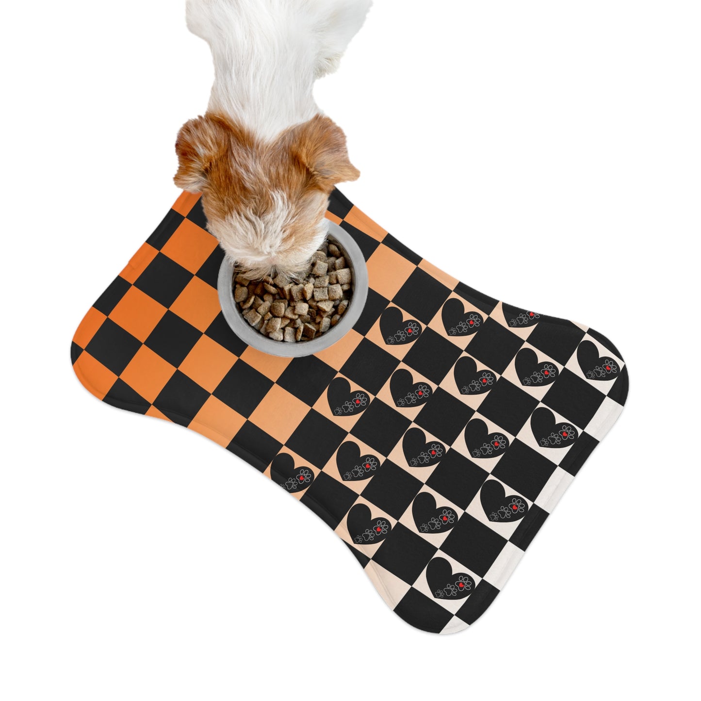 Stylish Pet Feeding Mats with Cute Heart Design, Dog Feeding Mat, Cat Feeding Place, Pet Accessories, Home Decor