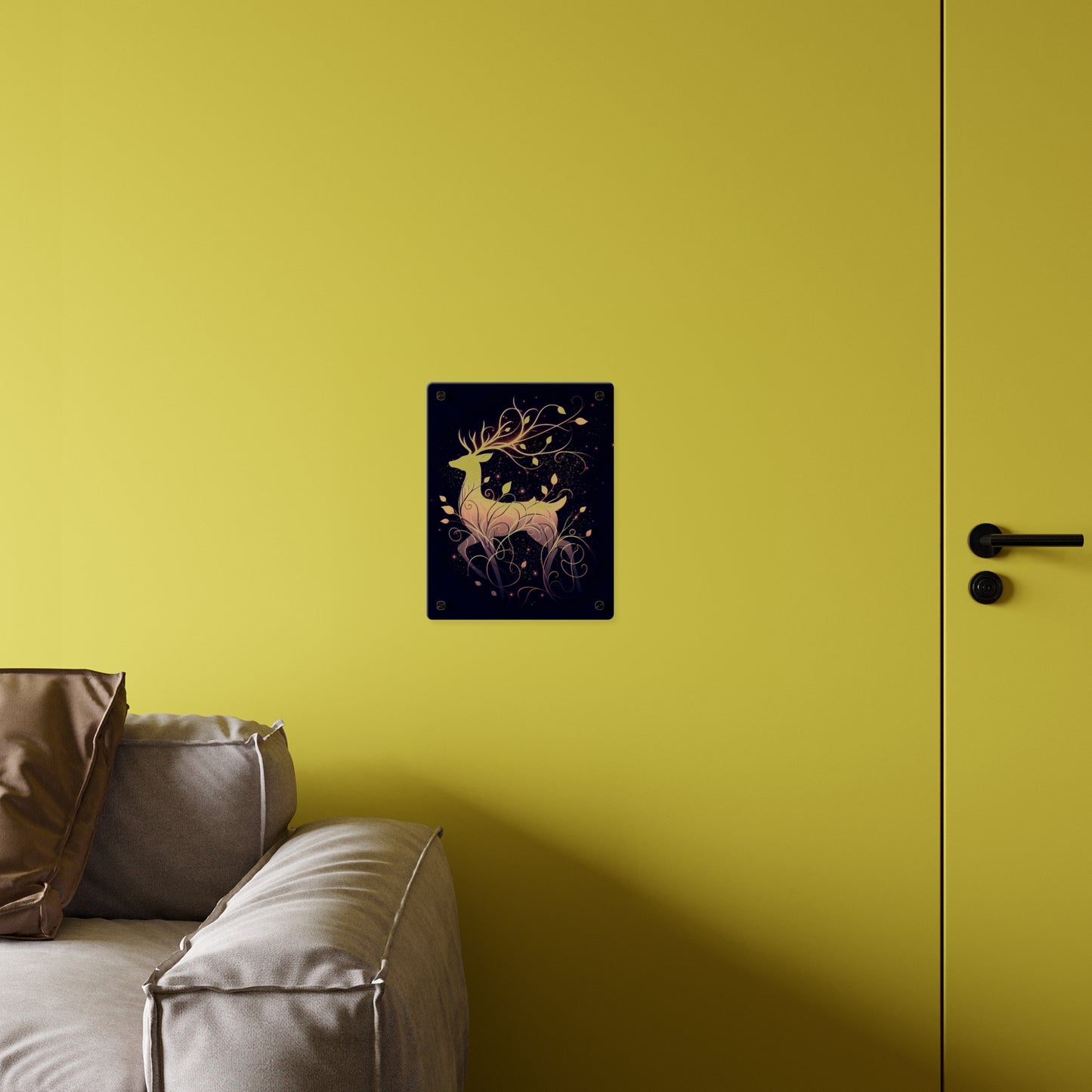 Elegant Deer Acrylic Wall Art Panel - Nature-Inspired Home Decor