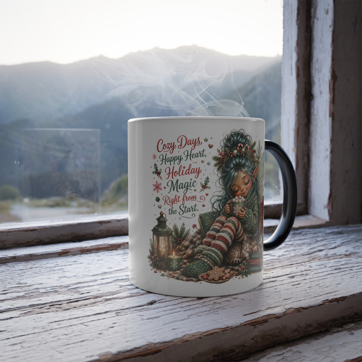 Christmas Elf Holiday Magic Color-Changing Mug