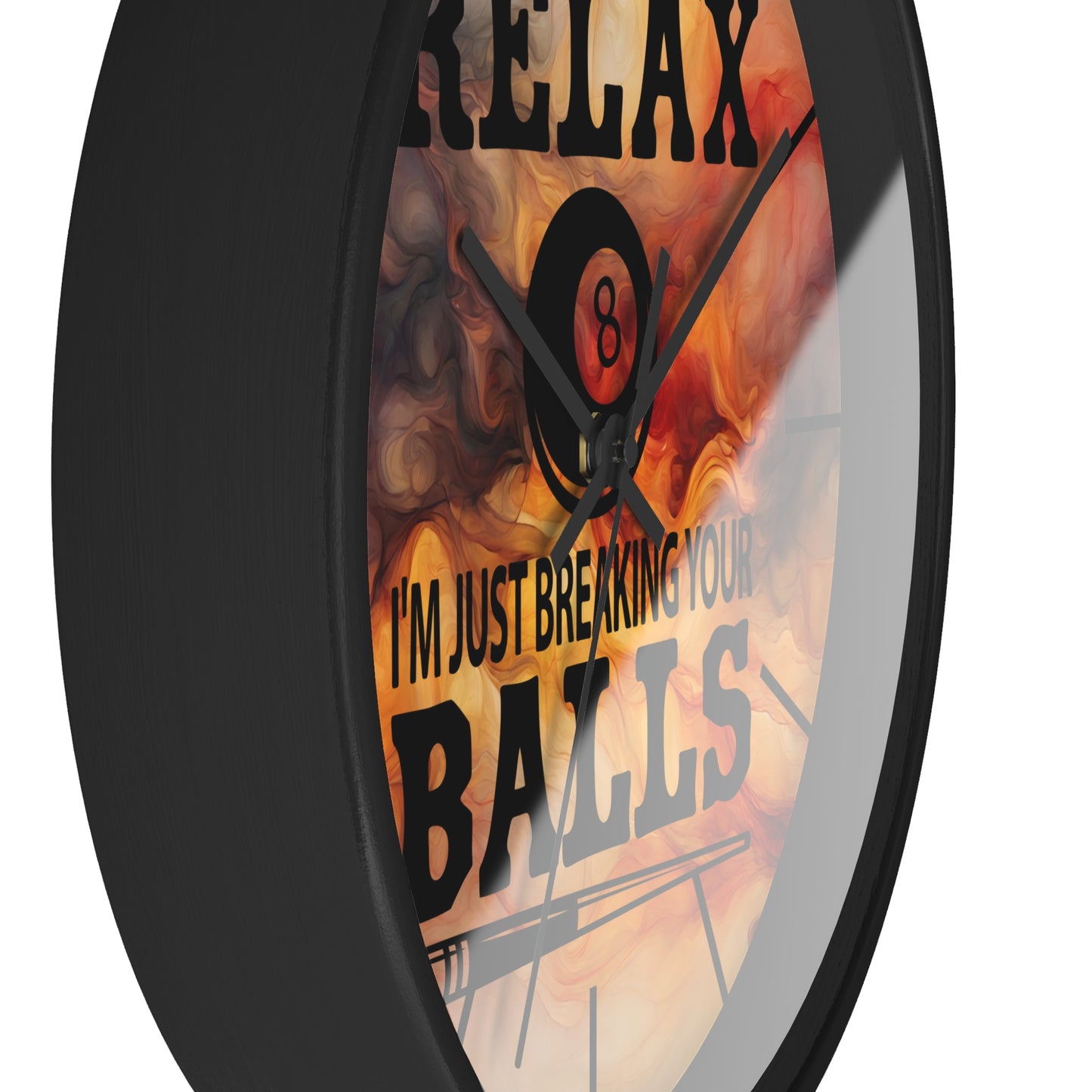 Pool Quote Wall Clock - Gift for Pool Lovers & Billiards Fans