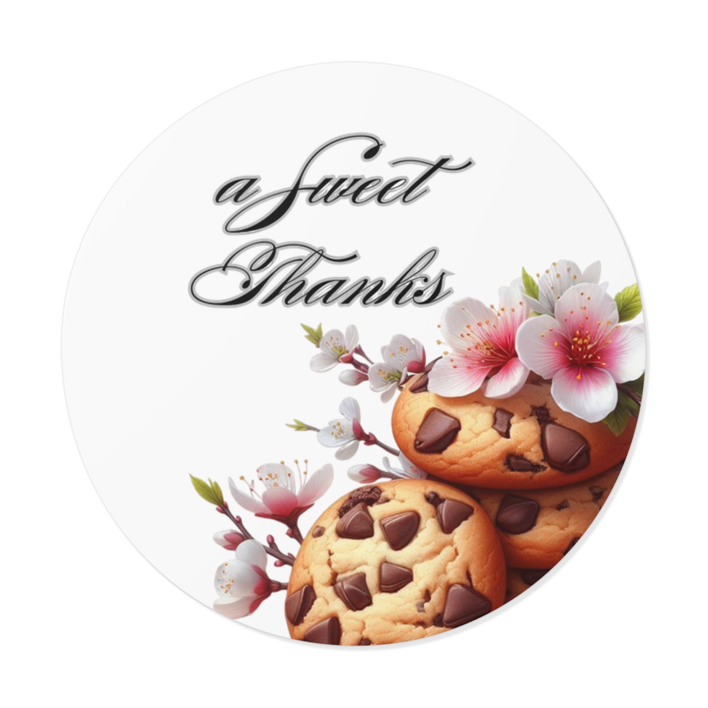 Sweet Cookie Thank You Stickers | Perfect for Parties, Weddings, Birthdays, Treat Bags, Gifts, Custom Stickers