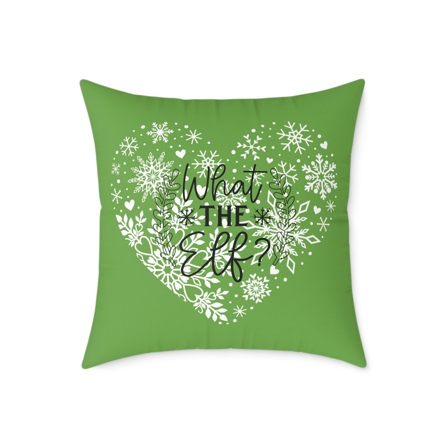 Holiday Humor Square Poly Canvas Pillow, Beautiful Two-Sided Holiday Decor, Holiday Accent for Home or Office, Accent for Any Room