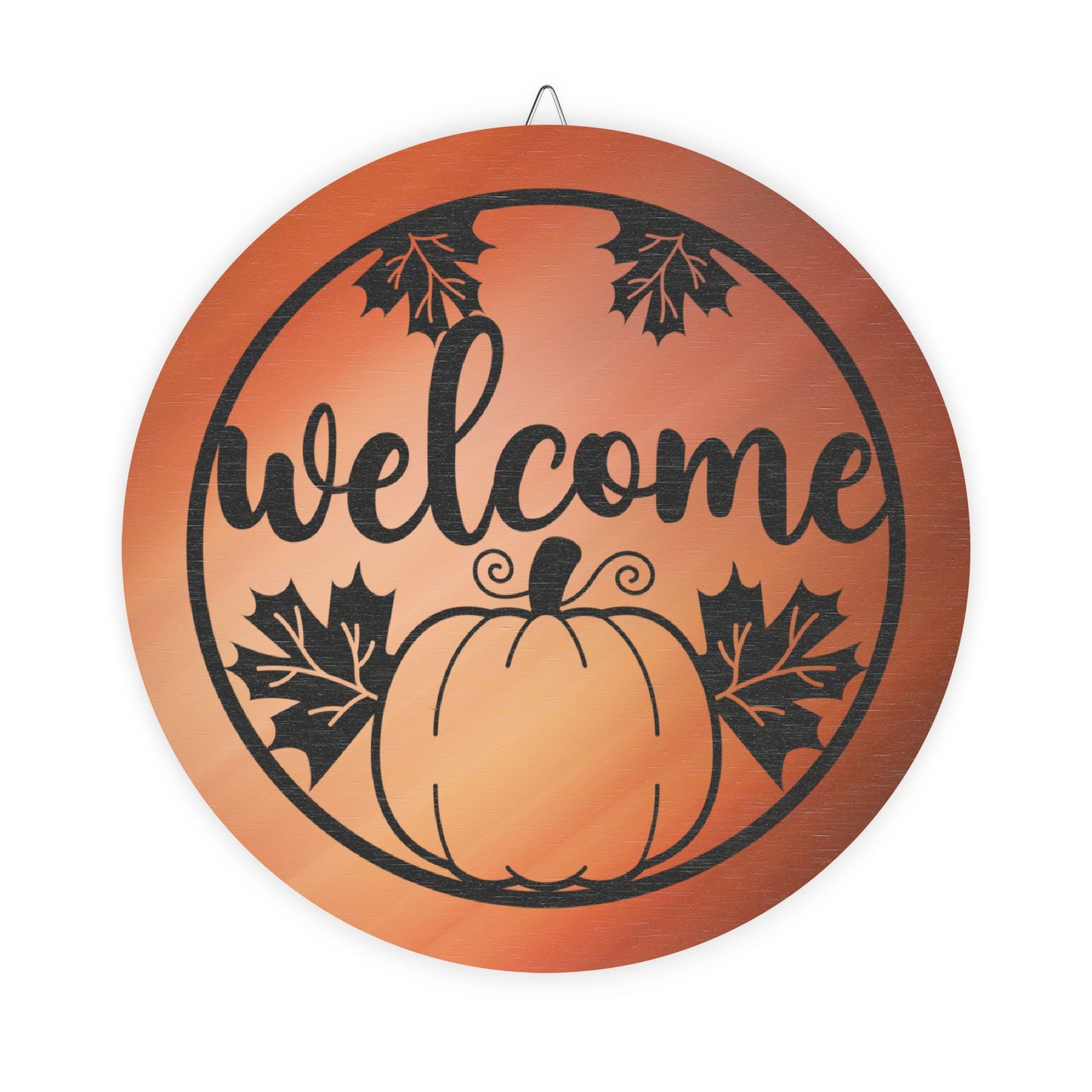 Fall Theme Rustic Charm Wood Sign - Fall Welcome Pumpkin Decor Halloween Accent
