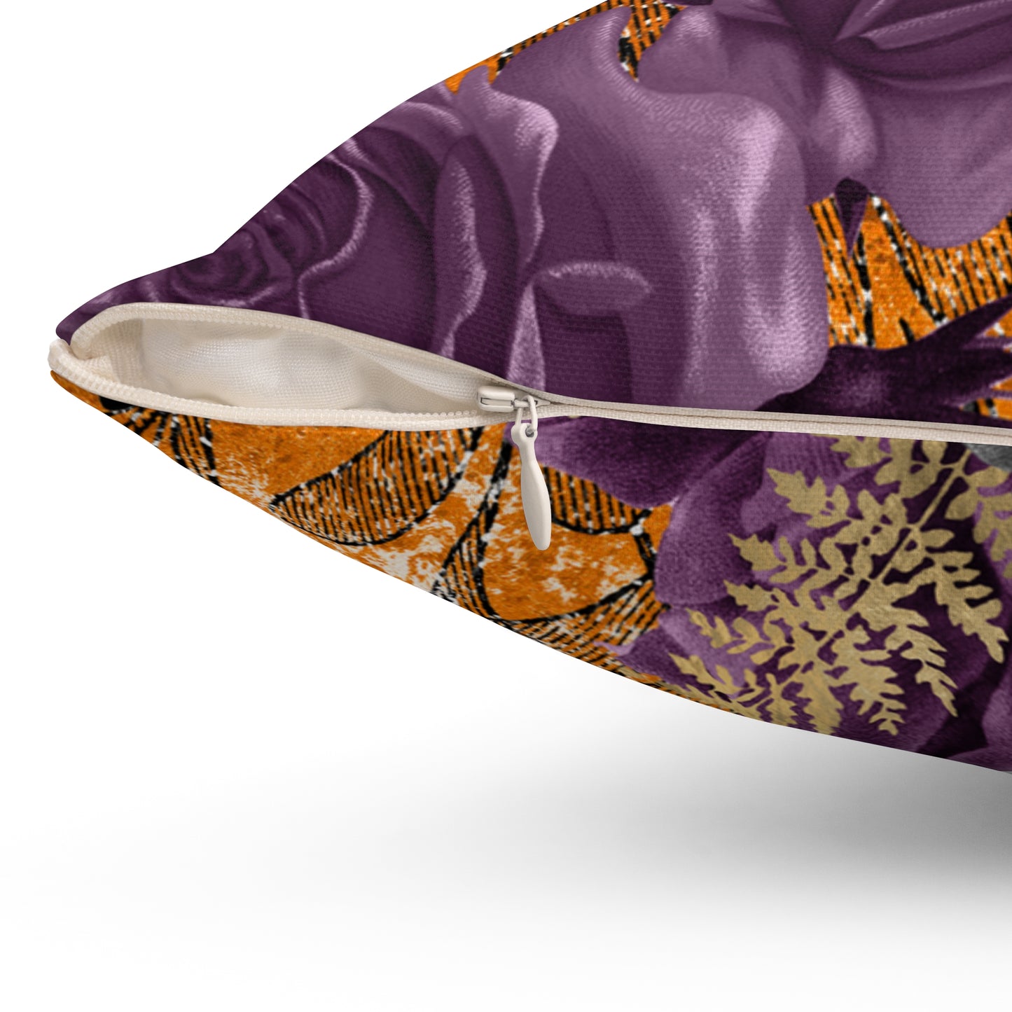 Elegant Floral Butterfly Pillow, Decorative Halloween Cushion, Home Decor, Autumn Aesthetic, Gift for Her, Floral Throw Pillow