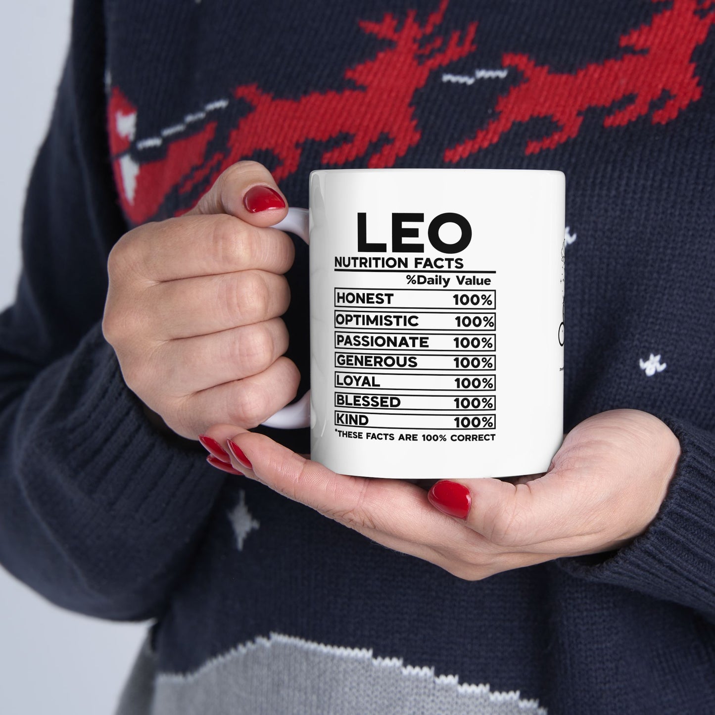 Leo Zodiac Ceramic Mug - Strength & Passion - 11oz/15oz Coffee Cup