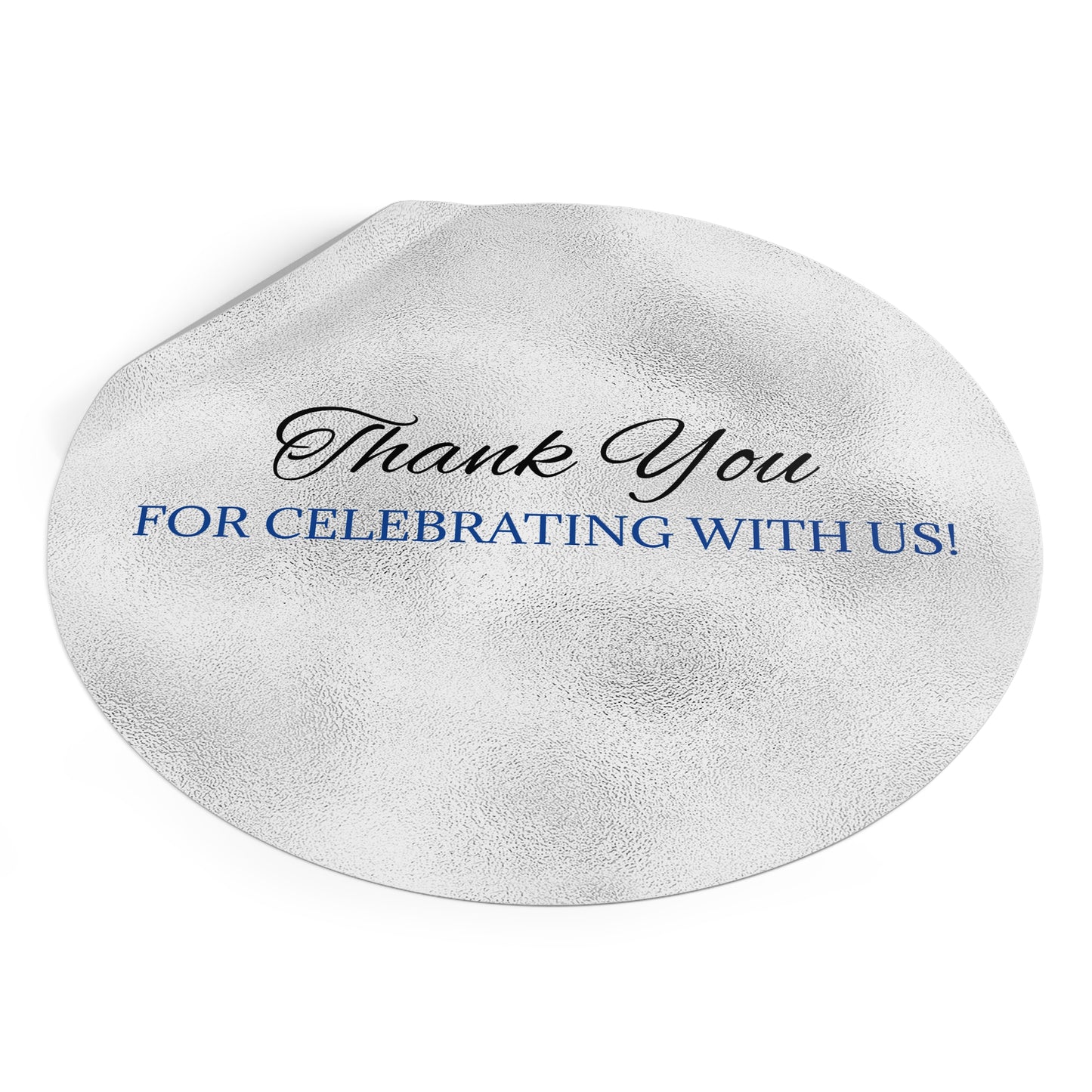 Elegant Wedding Thank You Stickers, Round Vinyl Stickers for Parties, Favors, Celebrations, Personalized Gifts, Customizable Stickers