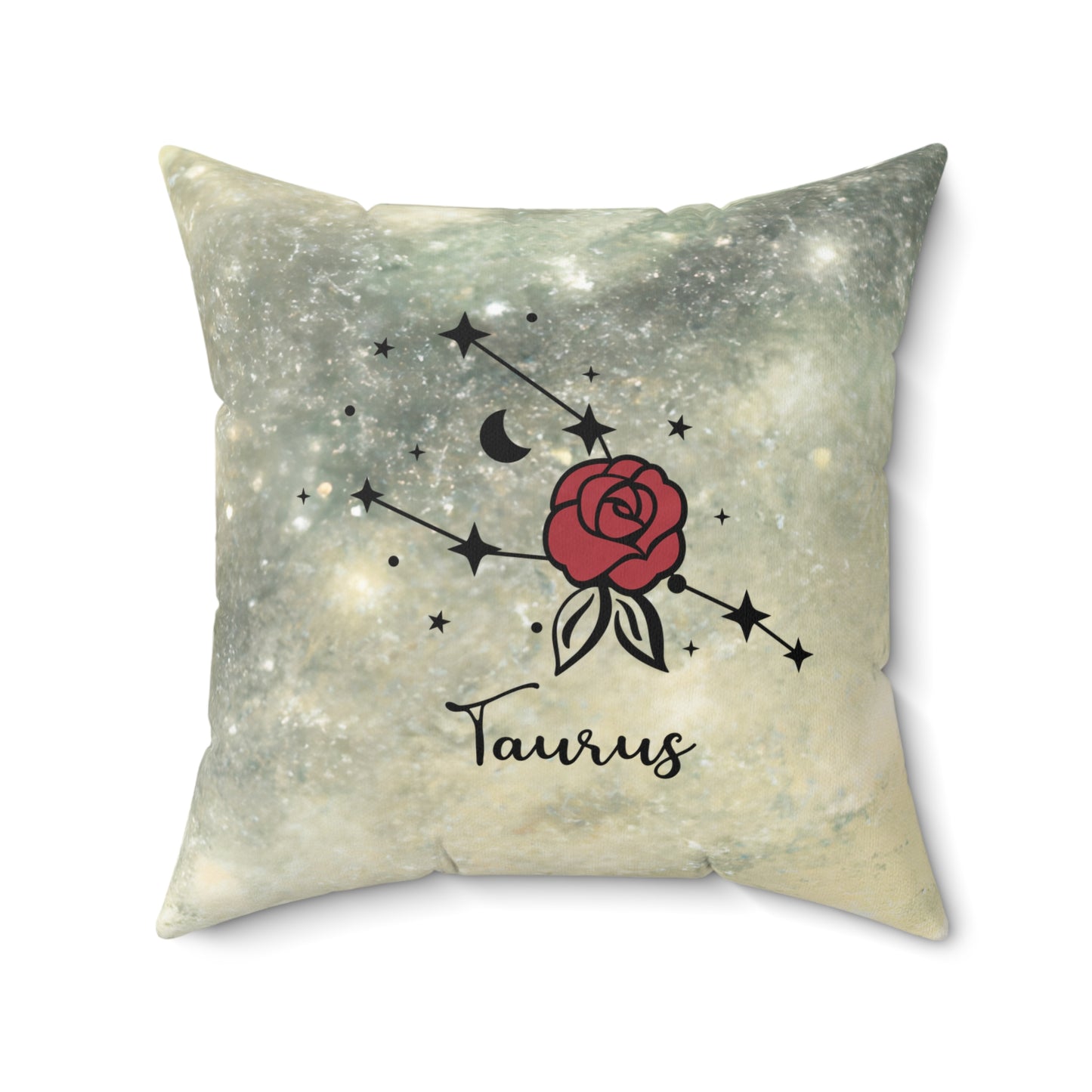 Taurus Zodiac Pillow, Astrological Decor, Celestial Cushion, Zodiac Gift, Home and Living, Astrology Pillow