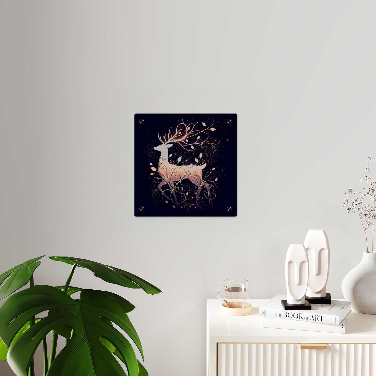 Elegant Deer Acrylic Wall Art Panel - Nature-Inspired Home Decor