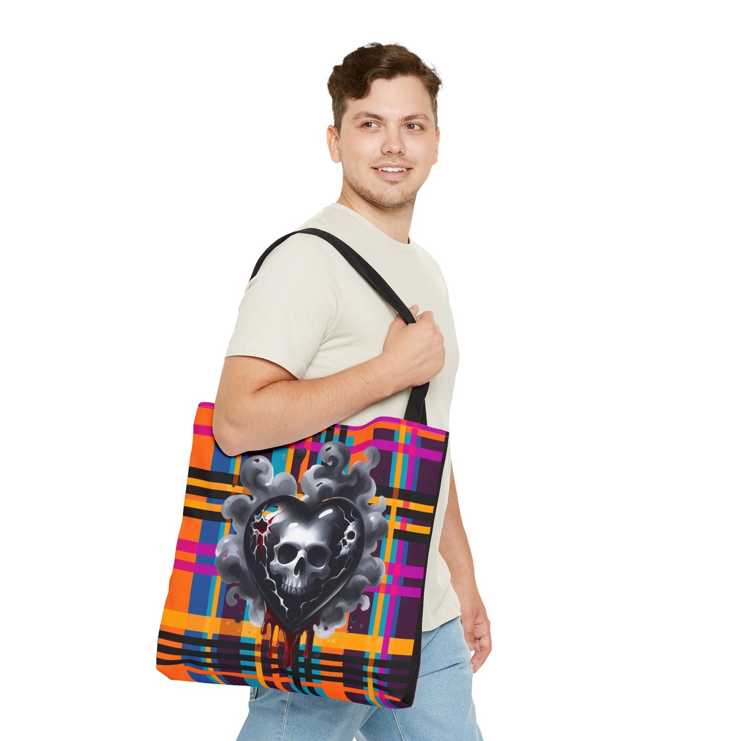 Fashionable Halloween Theme Tote Bag - Stylish Design for Everyday Festive Gift