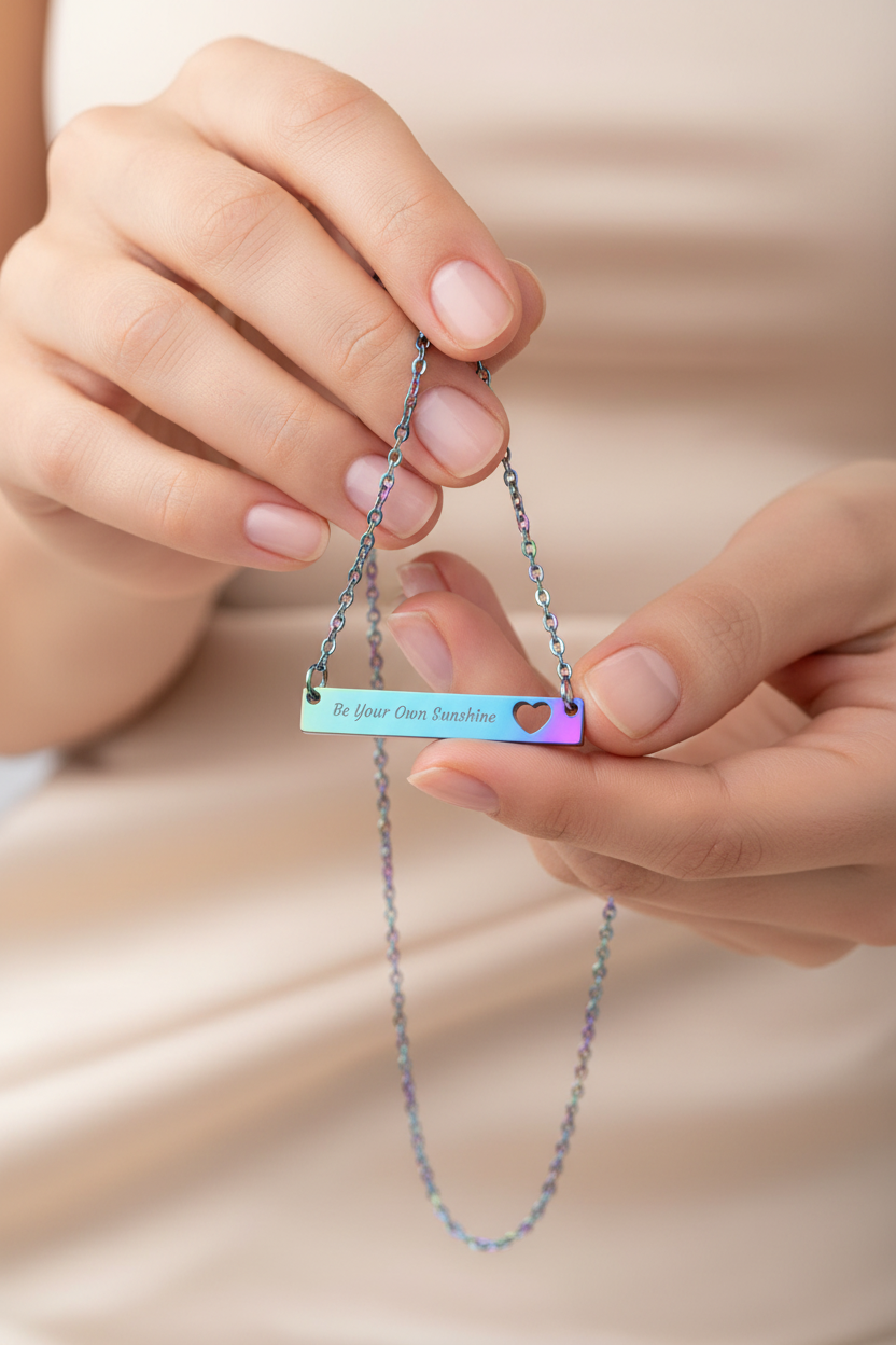 Rainbow PVD be your own sunshine pendant