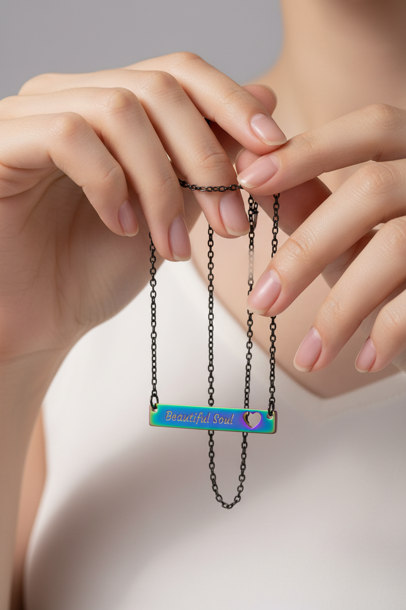 Rainbow PVD beautiful soul pendant