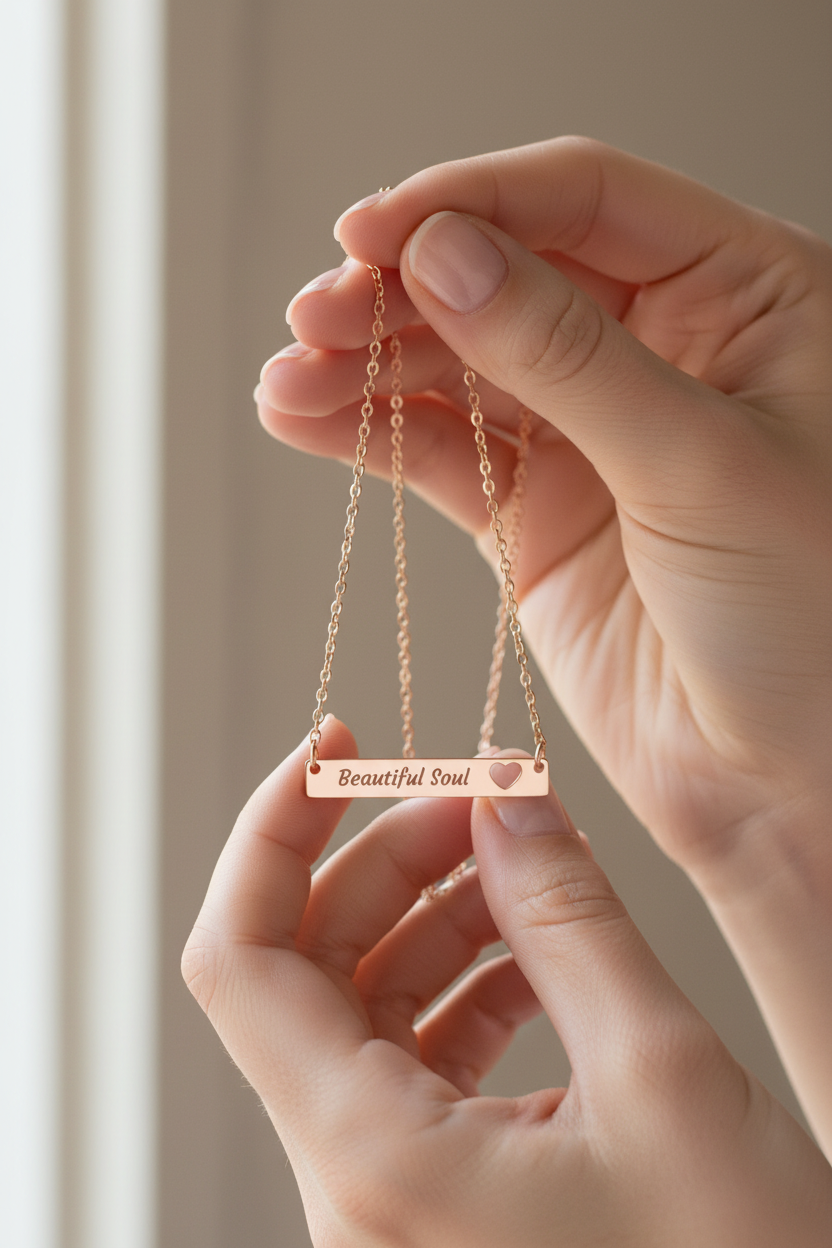 Rose Gold PVD beautiful soul pendant