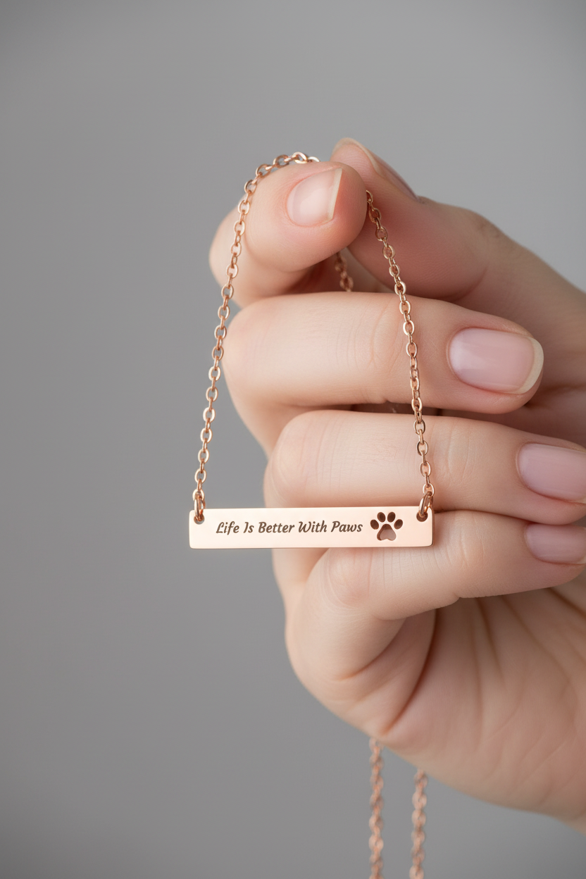 Rose Gold PVD life is better pendant