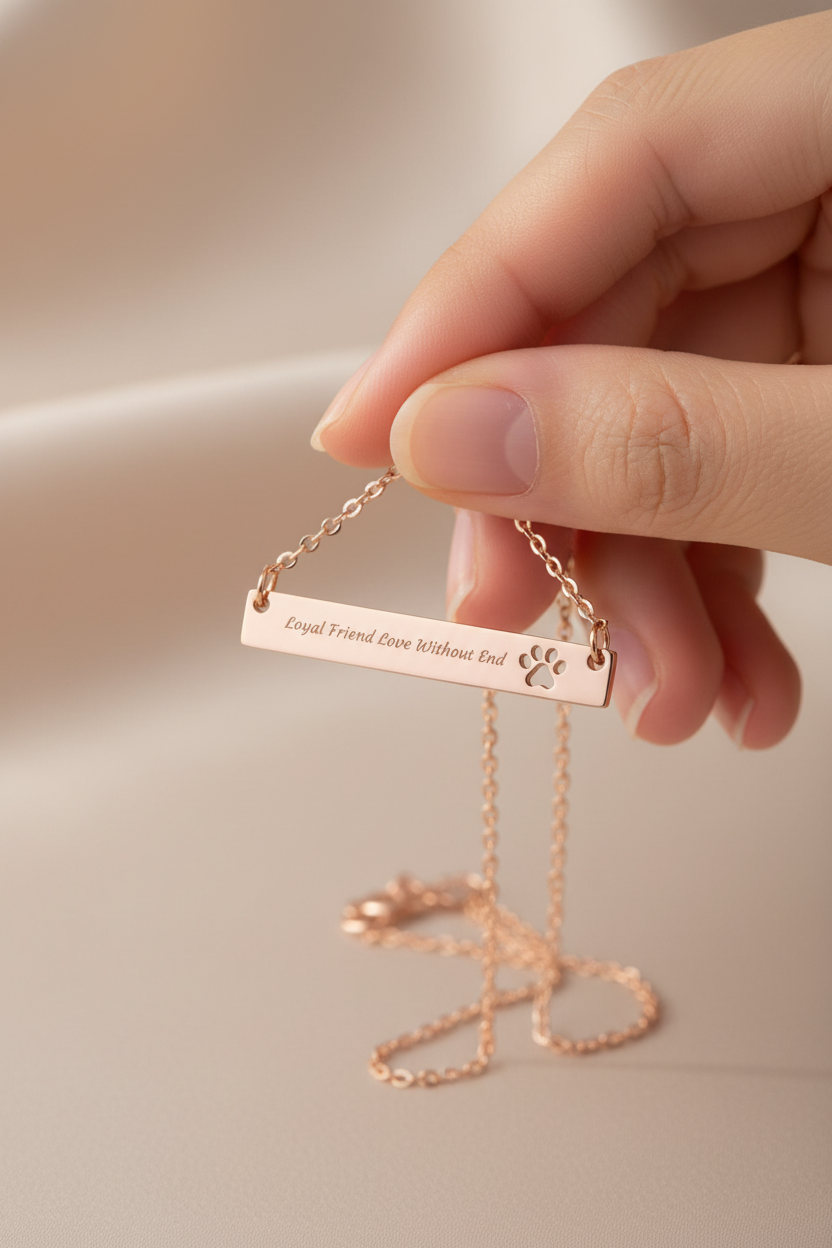 Rose Gold PVD loyal friend pendant